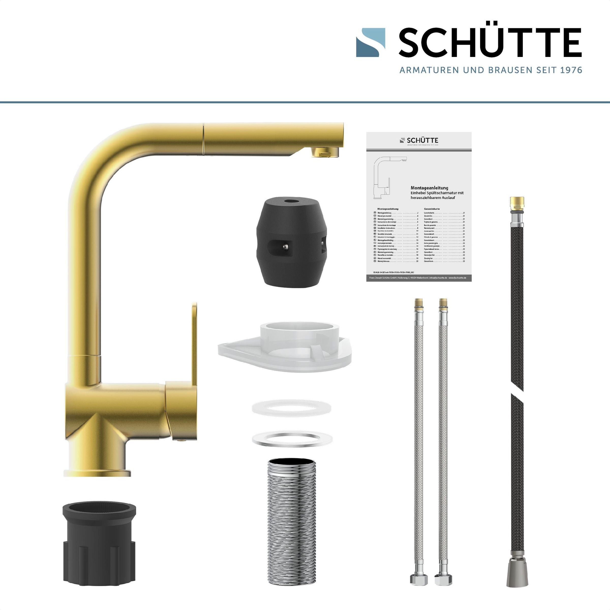 Schütte Spültischarmatur »LONDON«, energiesparende Cold-Start-Funkt., 360° günstig online kaufen