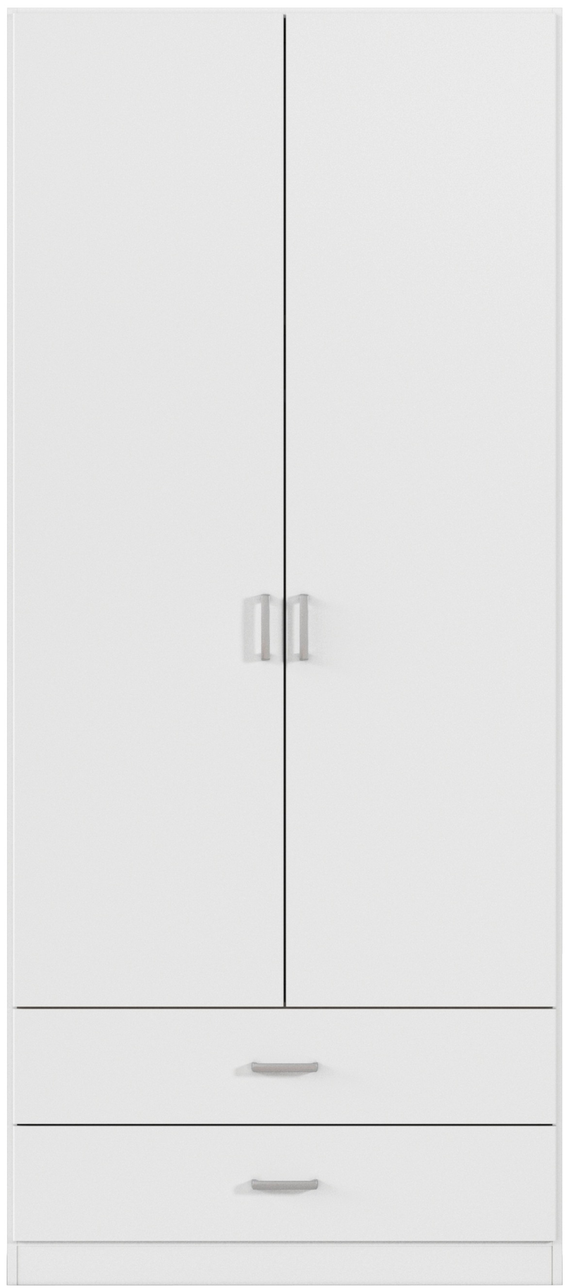 rauch Drehtürenschrank »Kleiderschrank Garderobe GAMMA Breite 91 cm« in 3 Ausstattungen BASIC/CLASSIC/PREMIUM (inkl. SOFT-CLOSE-Funktion),  mit Schubladen, verschiedene Griff-Varianten TOPSELLER MADE IN GERMANY