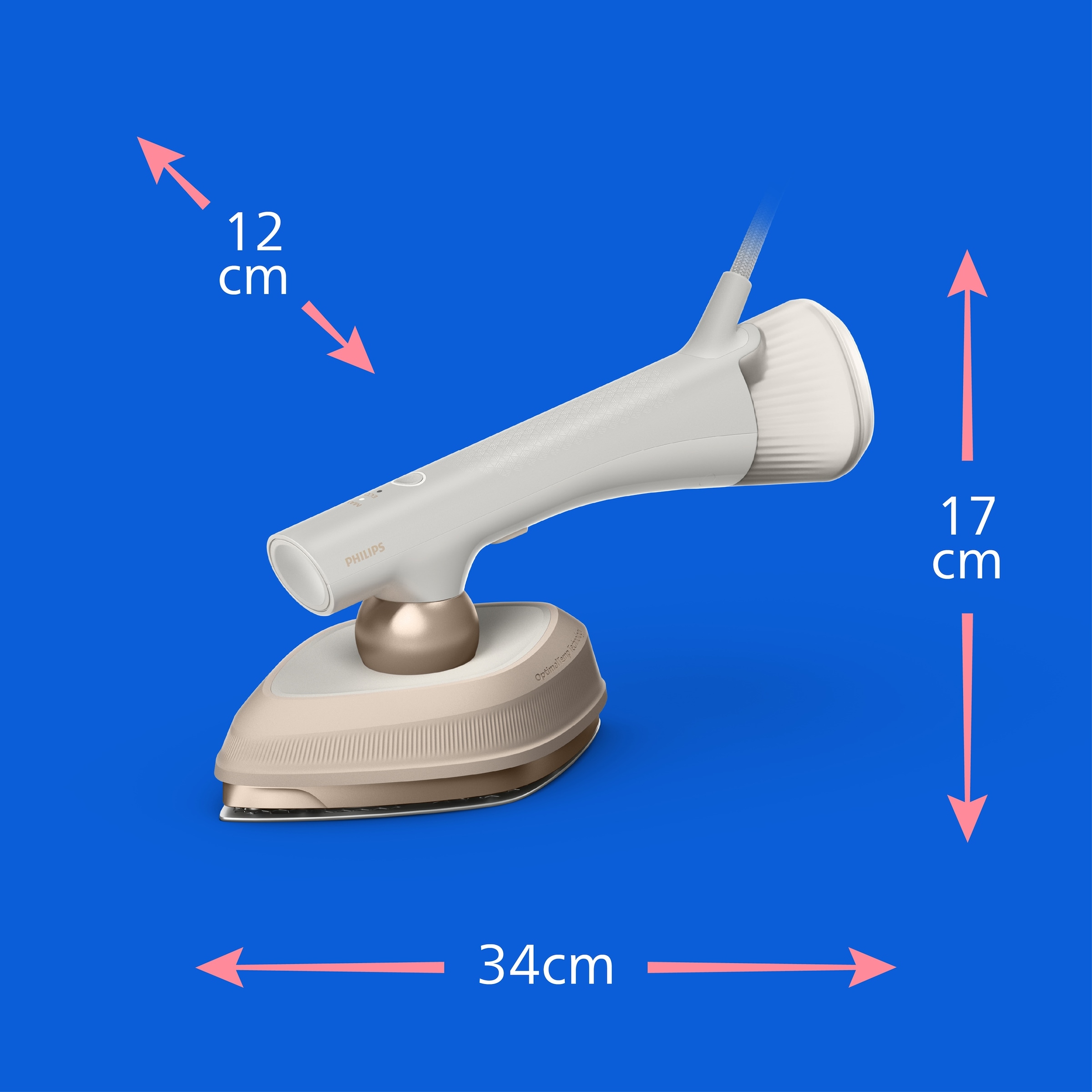 Philips Dampfbügeleisen »GC213/50 OneTurn 2-in-1 Bügeleisen & Steamer, StyleMat & Dock inkl.« 1800 W 1800 W, SteamGlide Plus, 200ml Wasserbehälter und 90 g Dampfstoß