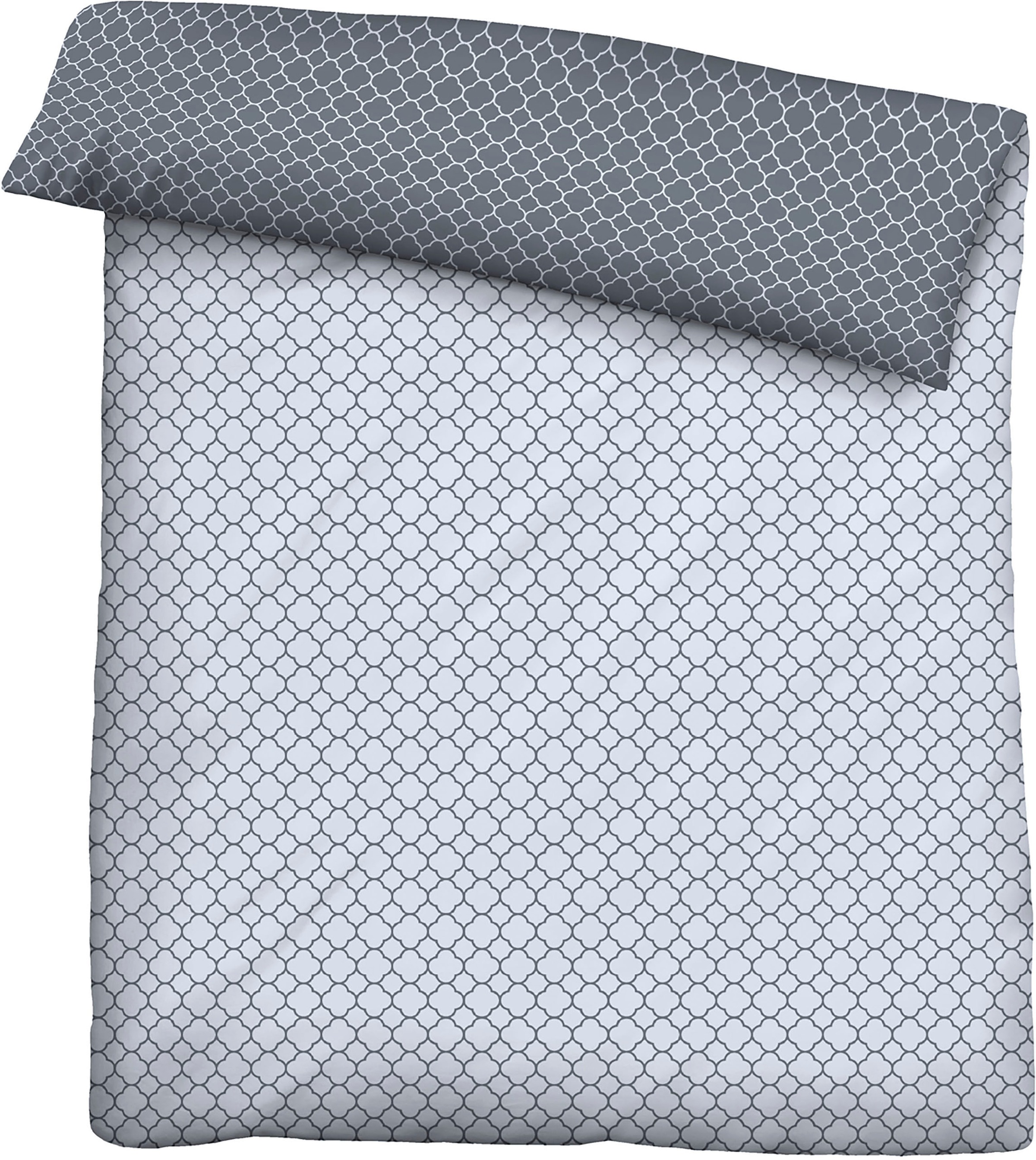 Biberna Wendebettwäsche »Combinate in Gr. 135x200, 155x220 oder 200x200 cm«, Bettwäsche aus Baumwolle, zeitlose Bettwäsche mit Wendeoptik