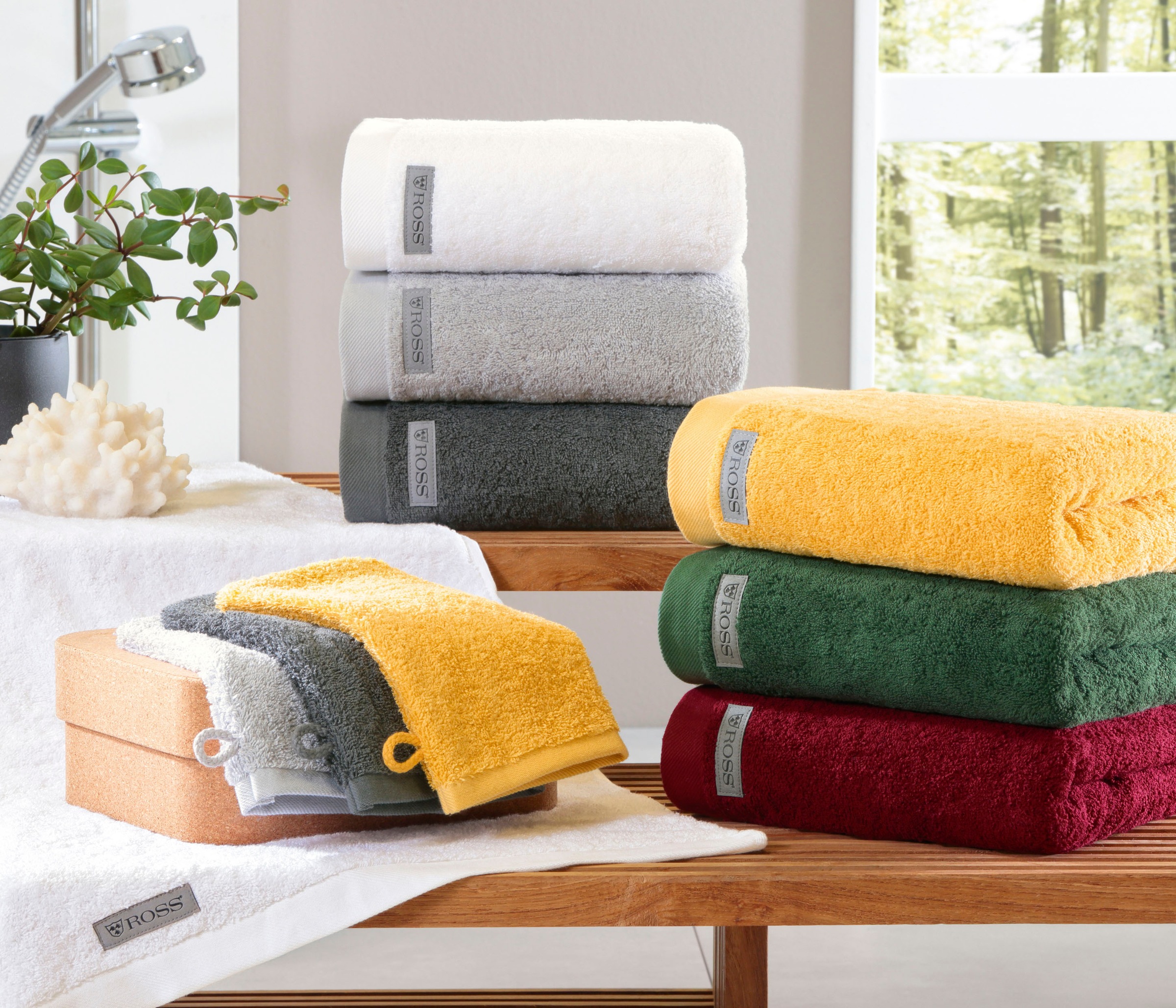 ROSS Duschtuch »Sinfonie« in modernen Unifarben günstig online kaufen