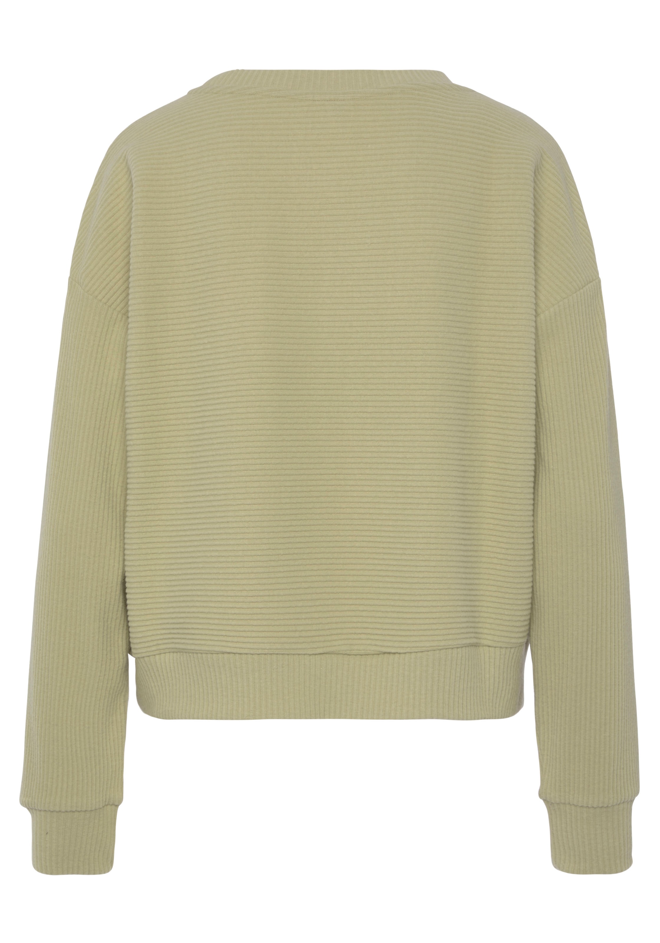 s.Oliver Sweatshirt, aus Ripp-Qualität mit überschnittenen Schultern, Loungewear