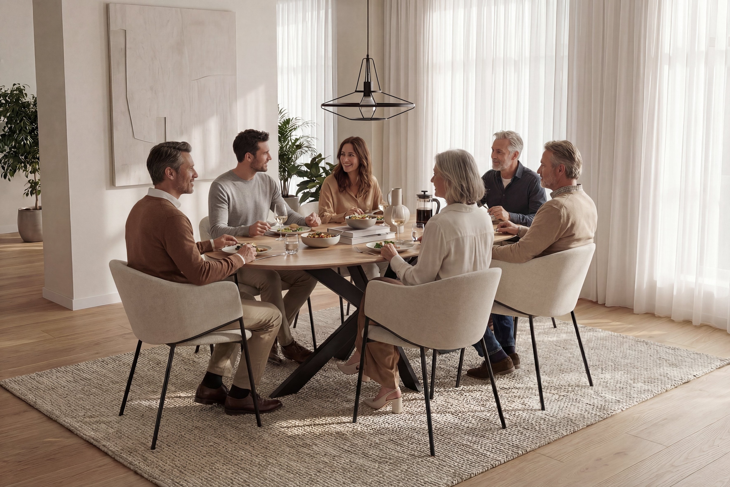 byLIVING Esszimmerstuhl »YORK« (Set) 2 Stk.Strukturstoff in beige, bis 110 kg, Schaumstoff, 4-Fußgestell