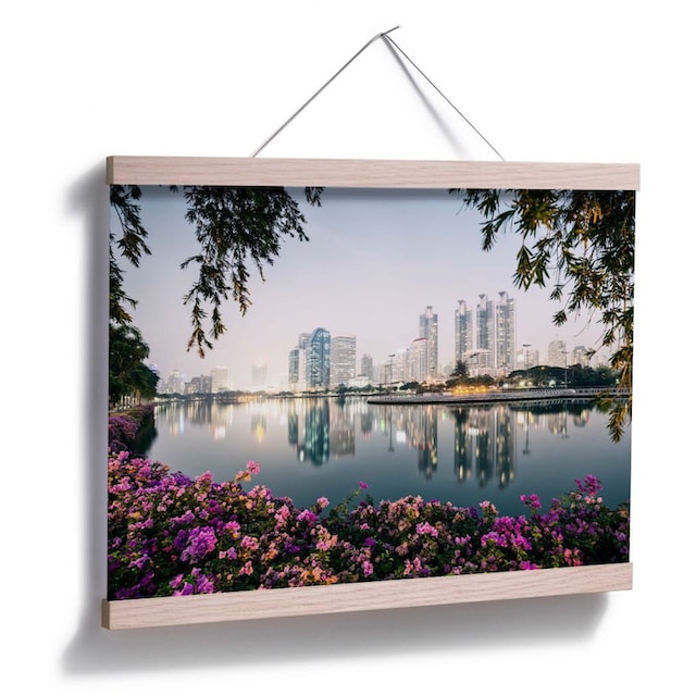 Wall-Art Poster »Bangkok Lichter«, Landschaften, (1 St.), Poster, Wandbild,  Bild, Wandposter online kaufen