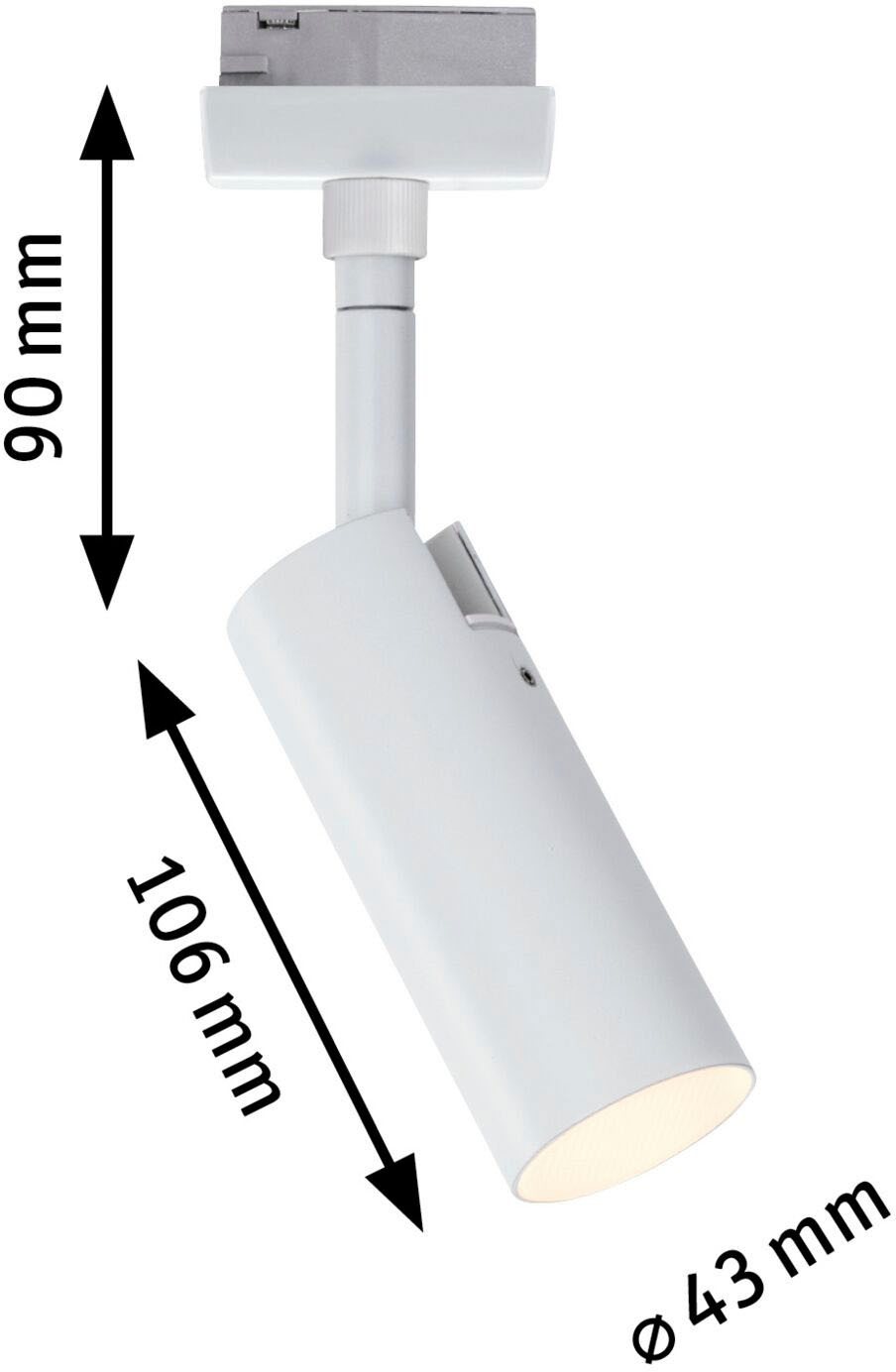 Paulmann Schienensystem-Leuchten »URail Spot Tubo 1x4W 3000K 230V«, 3-Step-Dimmbar