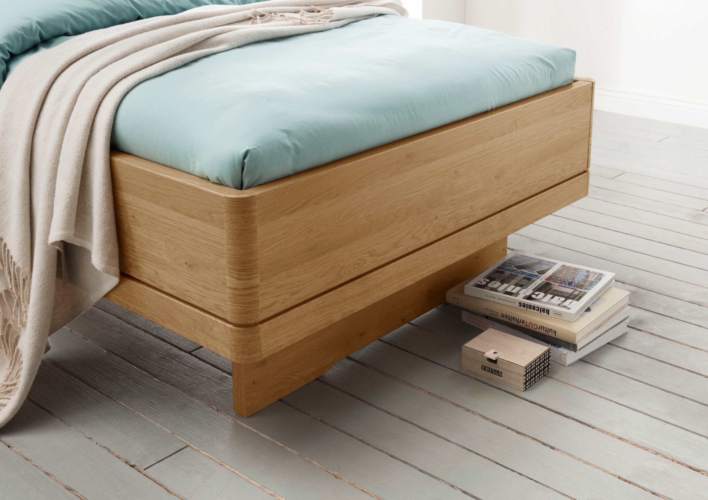 WIEMANN Holzbett »Kiruna, Made in Germany, formschön und stilvoll«, in Komforthöhe mit 4-facher Liegehöhenverstellung