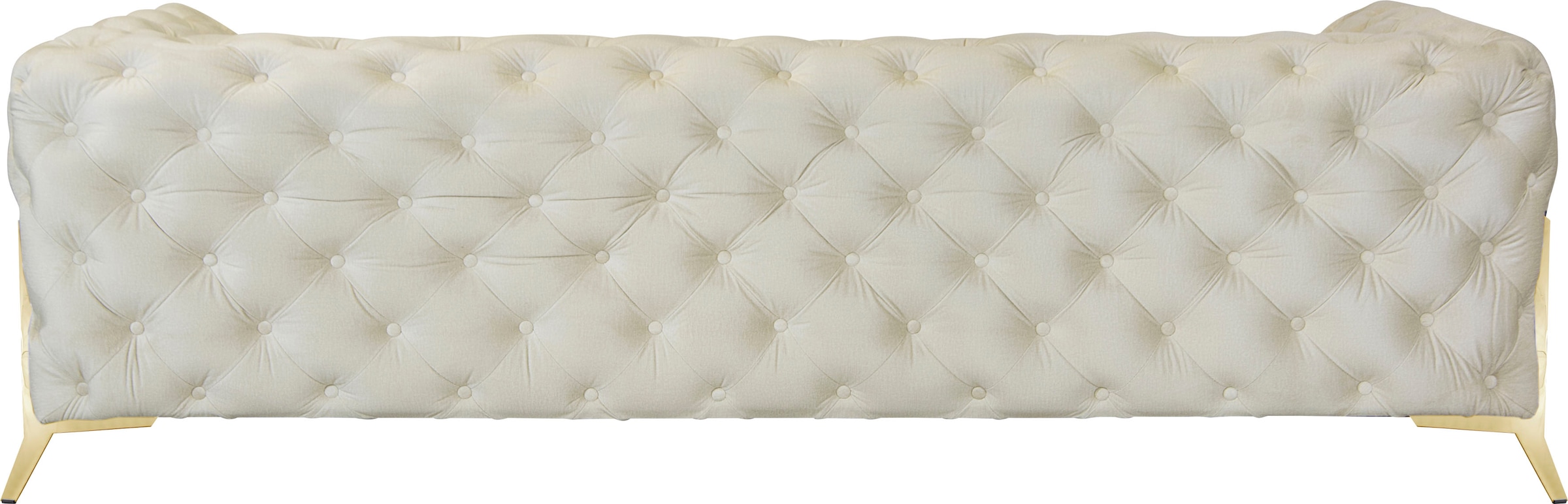 Leonique Chesterfield-Sofa »Amaury«, aufwändige Knopfheftung, moderne Chesterfield Optik, Fußfarbe wählbar