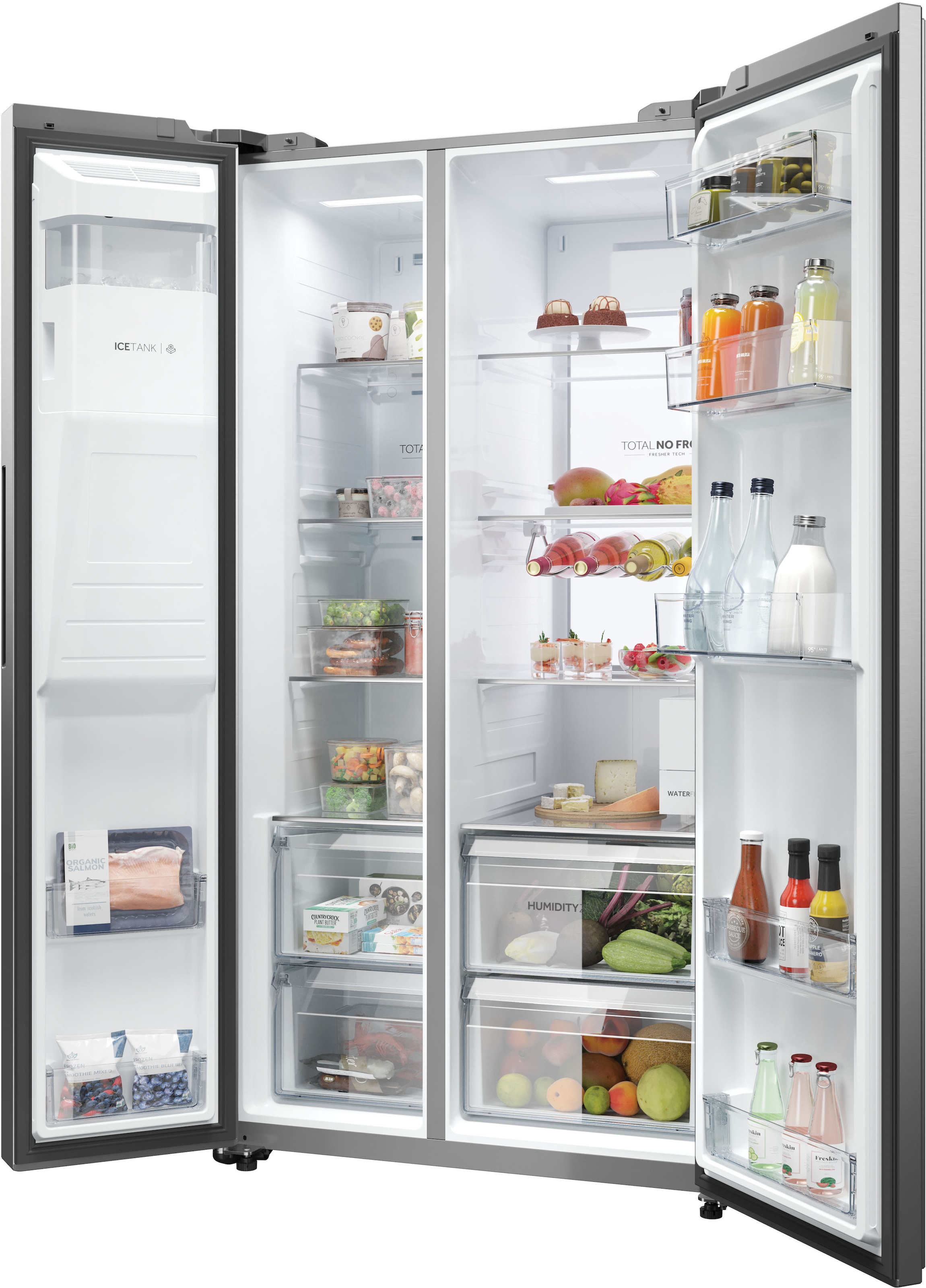 Haier Side-by-Side SBS SERIES 7 »HSW79F18CIMM«, Smart Home: Optionale Steuerung per App und Wi-Fi