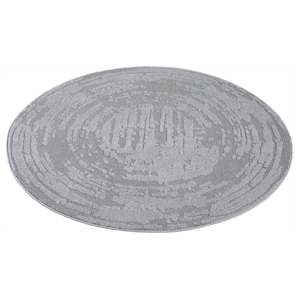 Carpet City Teppich »FLAIR171«, rund, 11 mm Höhe, Kurzflor-Teppich, Skandi-Stil, Wohnzimmer