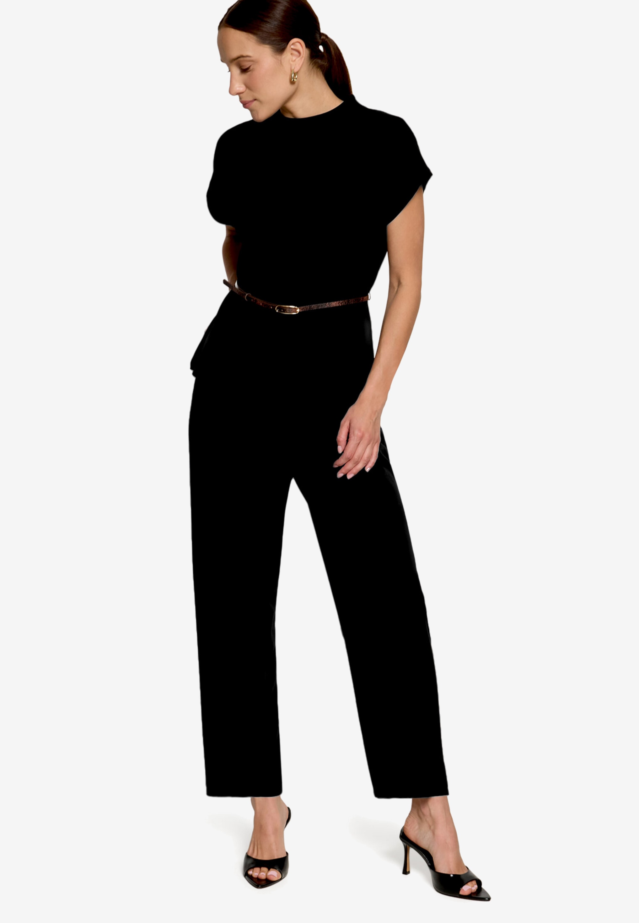 Zero 7/8-Hose  Businesshose mit Bundfalten / 26 inch