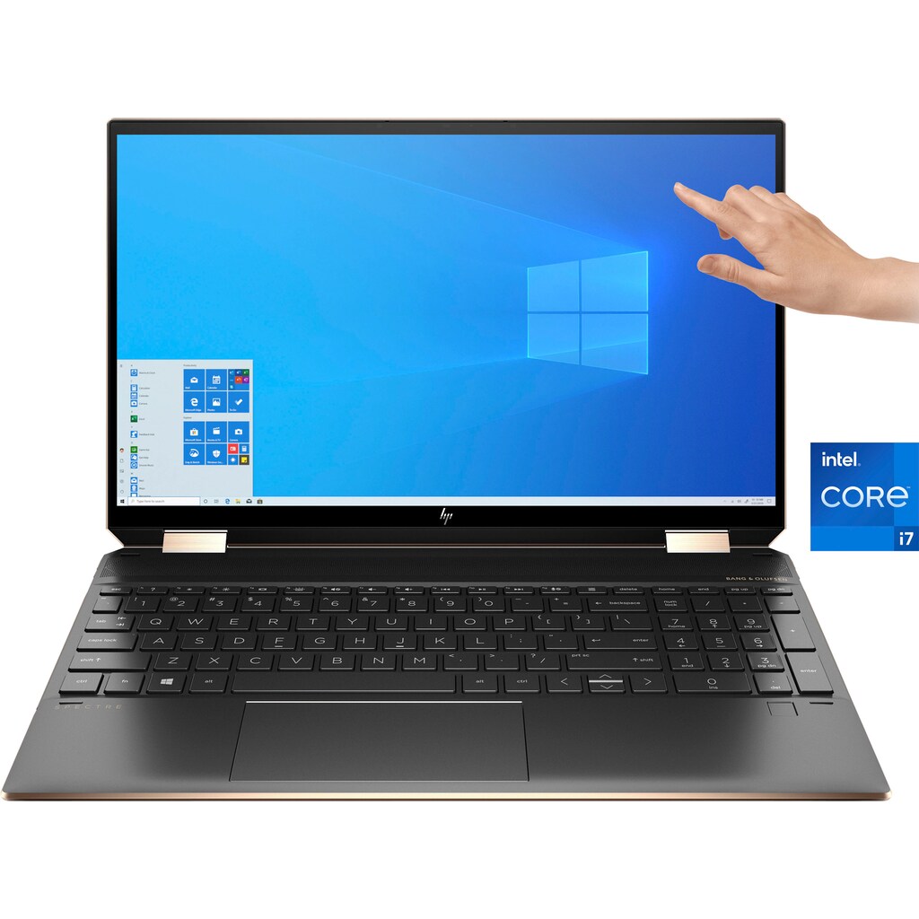 HP Convertible Notebook »Spectre x360 15-eb1079ng«, 39,6 cm, / 15,6 Zoll, Intel, Core i7, Iris© Xe Graphics, 2000 GB SSD