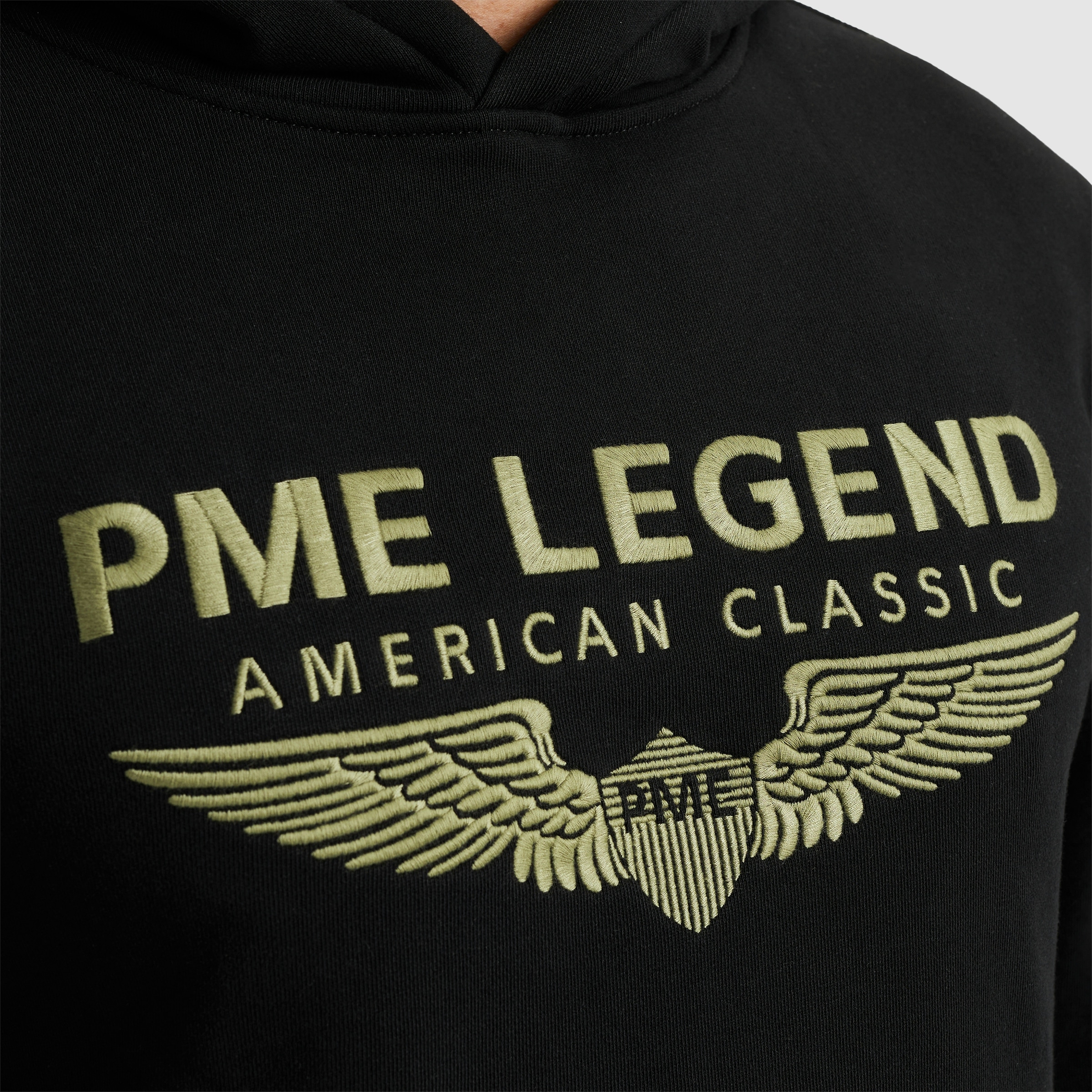 PME LEGEND Kapuzensweatshirt »Hooded soft terry with logo«, mit Logostickerei
