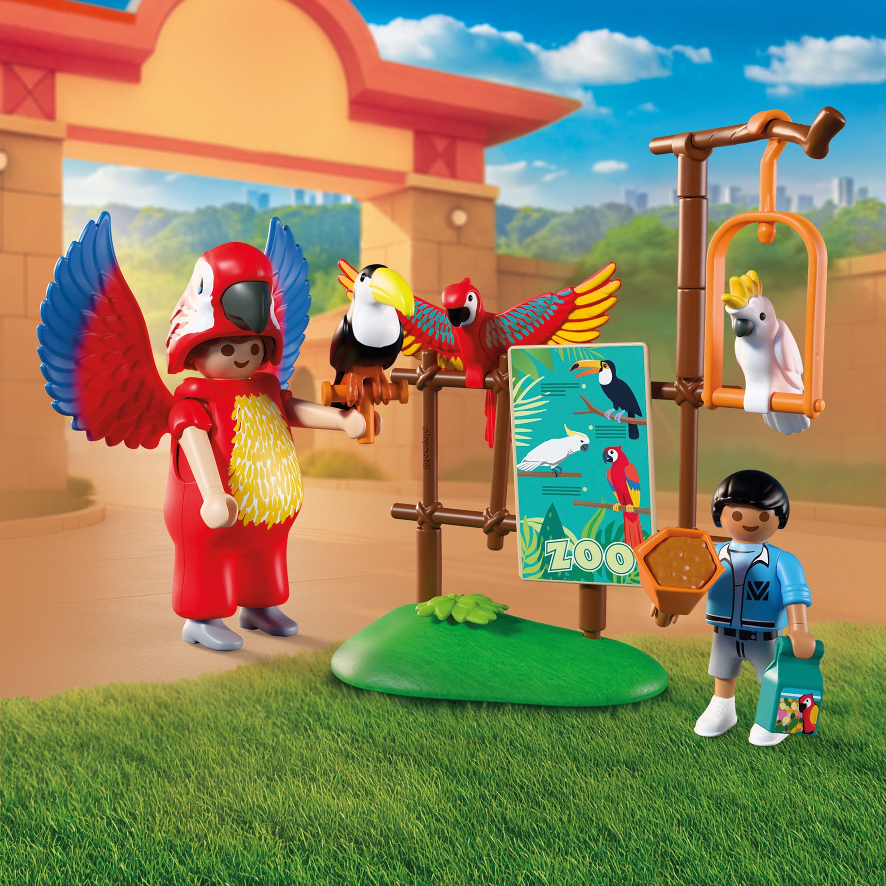 Playmobil® Konstruktions-Spielset »Zoo: Maskottchen (72074), Animals & Friends«