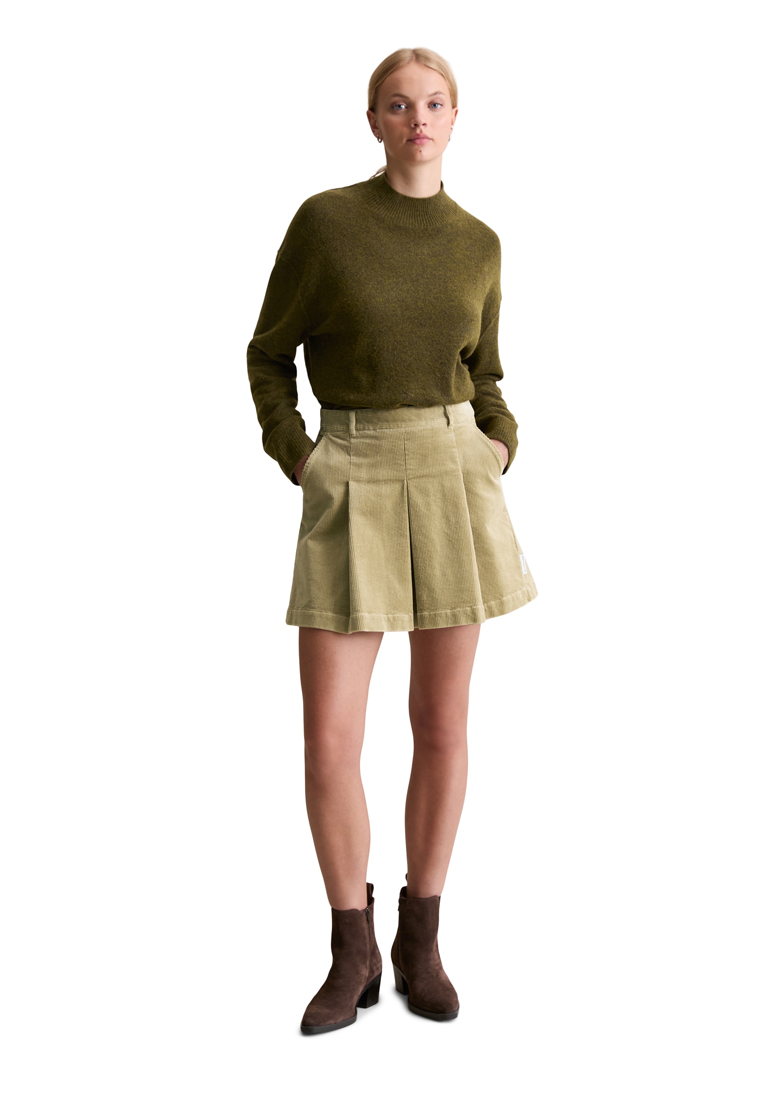 Marc O'Polo DENIM Strickpullover regular fit aus softem Schurwolle-Mix, Rundhals