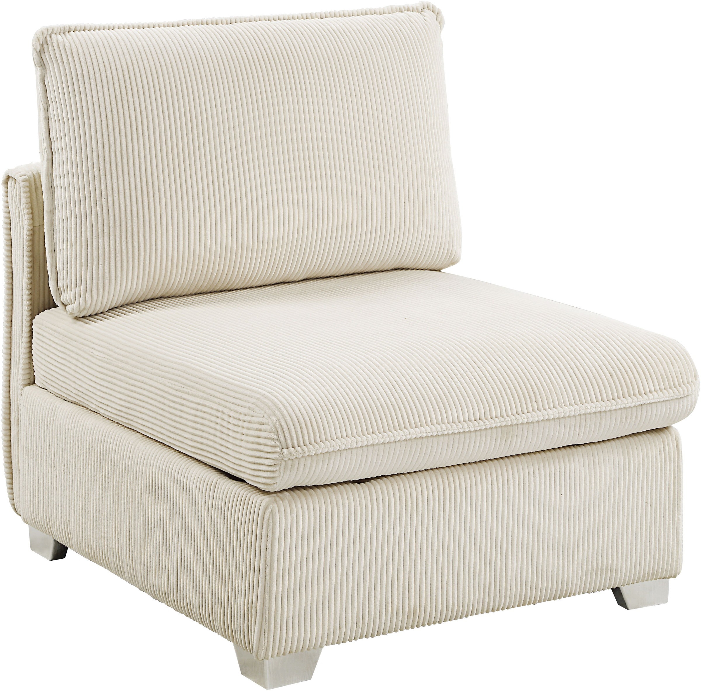 ATLANTIC home collection Wohnlandschaft, modularer 4-Sitzer mit 2 Hockern, weicher Cordbezug