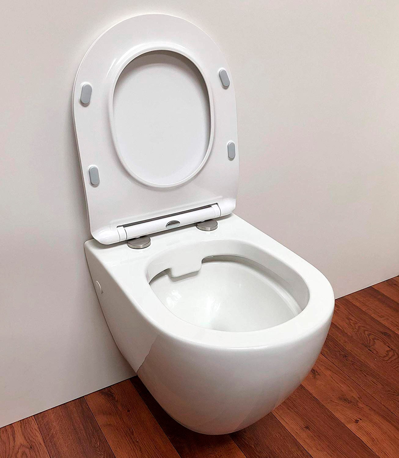 ADOB Tiefspül-WC, (Set), Spülrandlos, inkl. Slim-WC-Sitz und Schallschutzmatte
