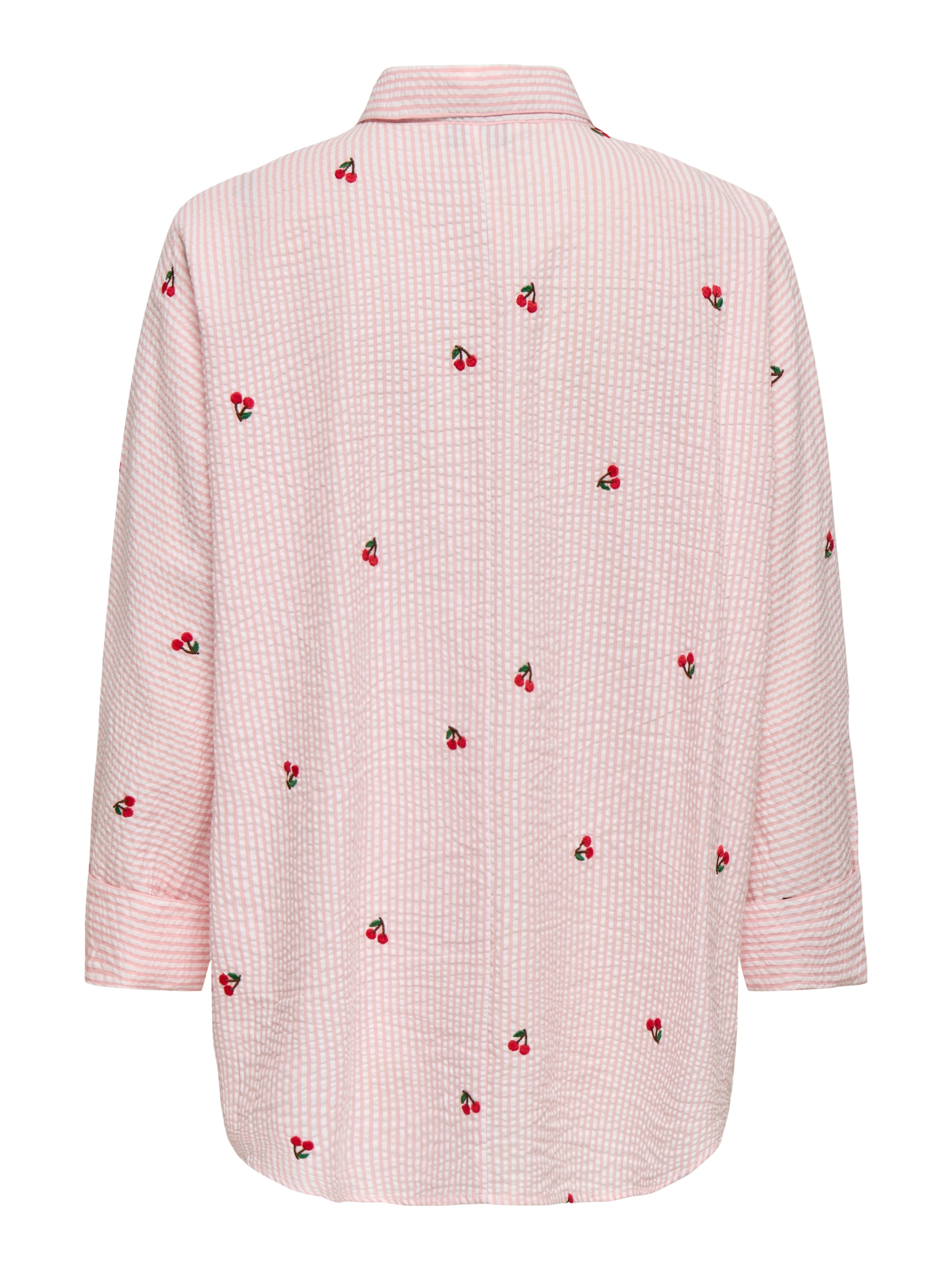 ONLY CARMAKOMA Druckbluse »CARNEW LINA GRACE L/S CHERRY SHIRT WVN«