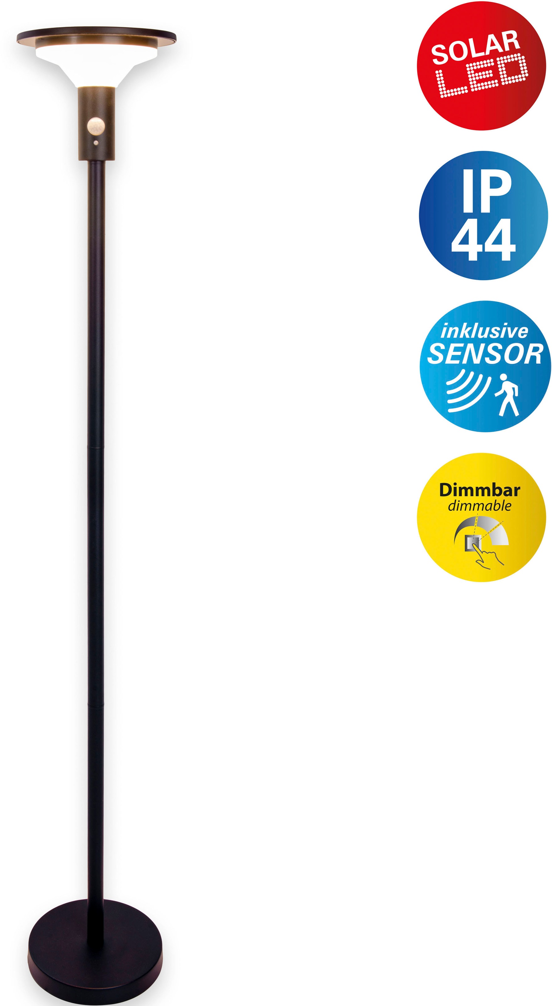 näve LED Solarleuchte "Nora", 1 flammig, Leuchtmittel LED-Modul  LED fest i günstig online kaufen