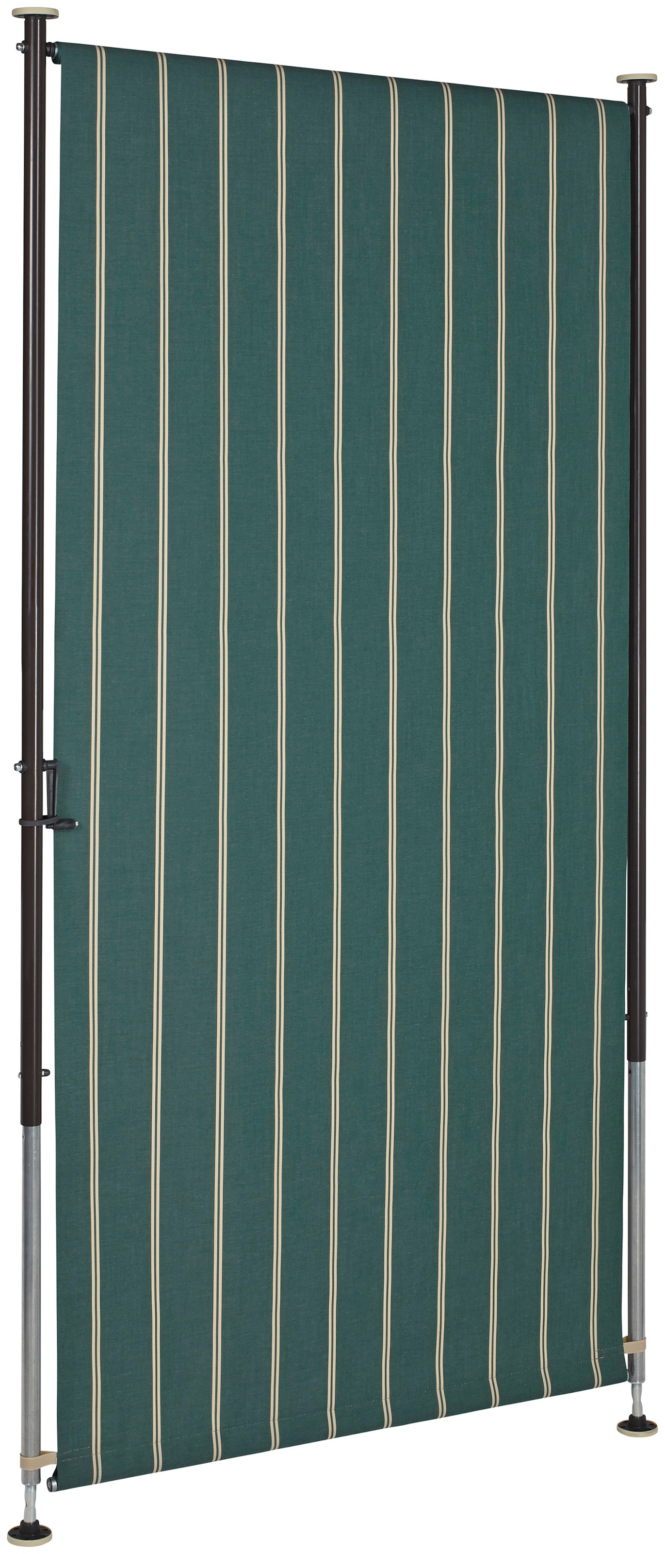 Angerer Freizeitmöbel Klemm-Senkrechtmarkise, grün/weiß, BxH: 120x225 cm