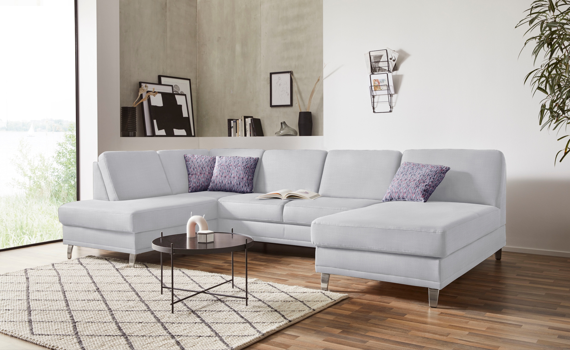 sit&more Wohnlandschaft »Clio U-Form« wahlweise mit Bettfunktion und Bettka günstig online kaufen