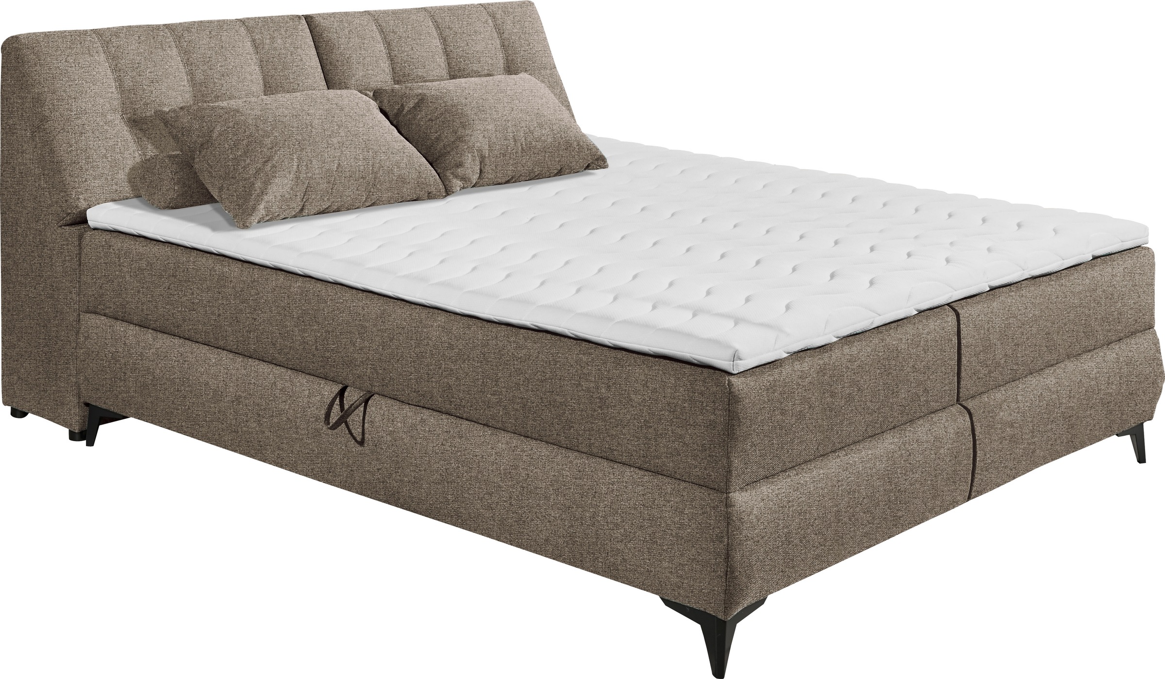 ED EXCITING DESIGN Boxbett »Atlantis«, mit Bettkasten und Stauraum im Kopfteil