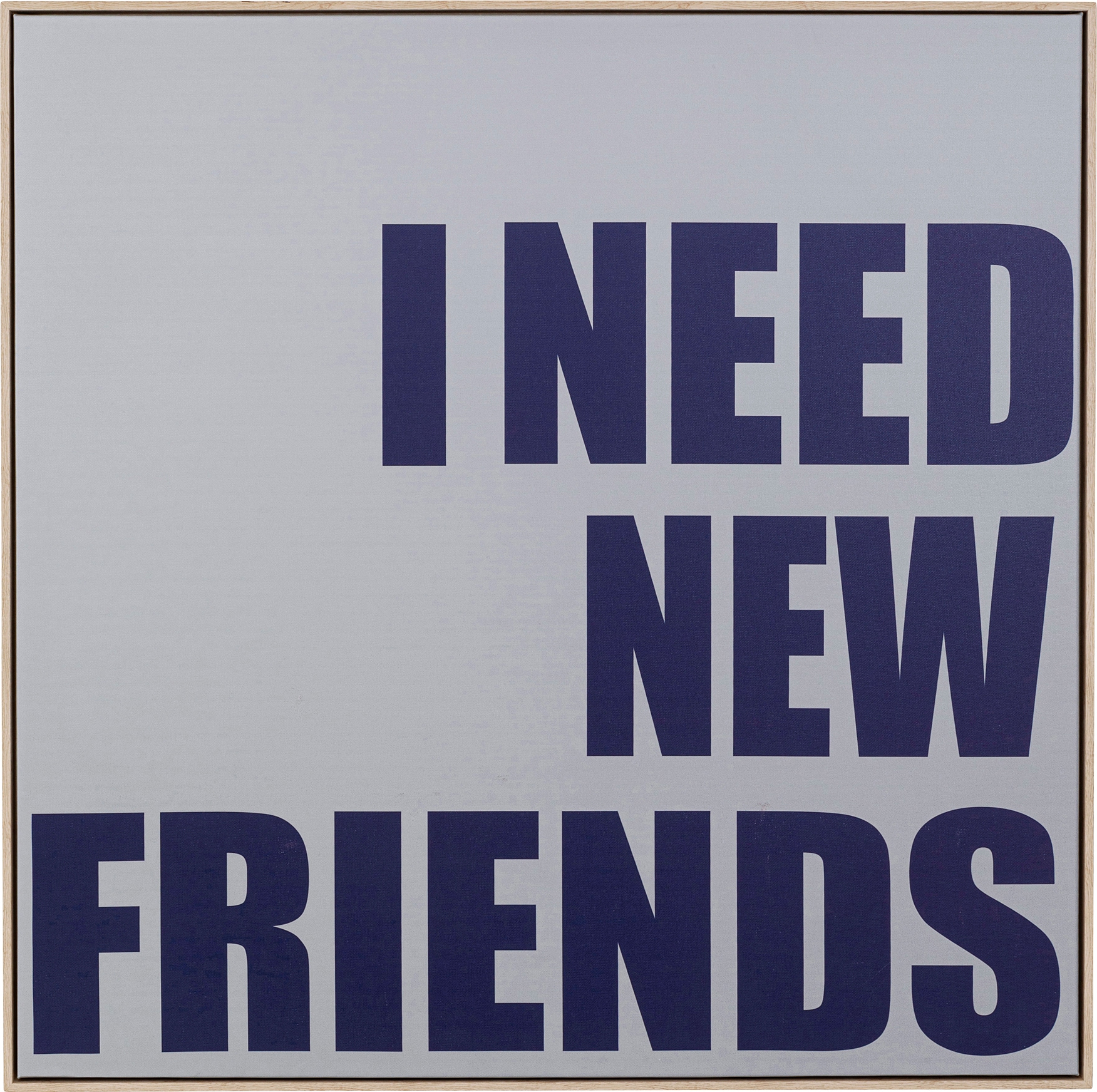 Kare Design Bild mit Rahmen »Gerahmtes Bild New Friends 80x80cm« günstig online kaufen