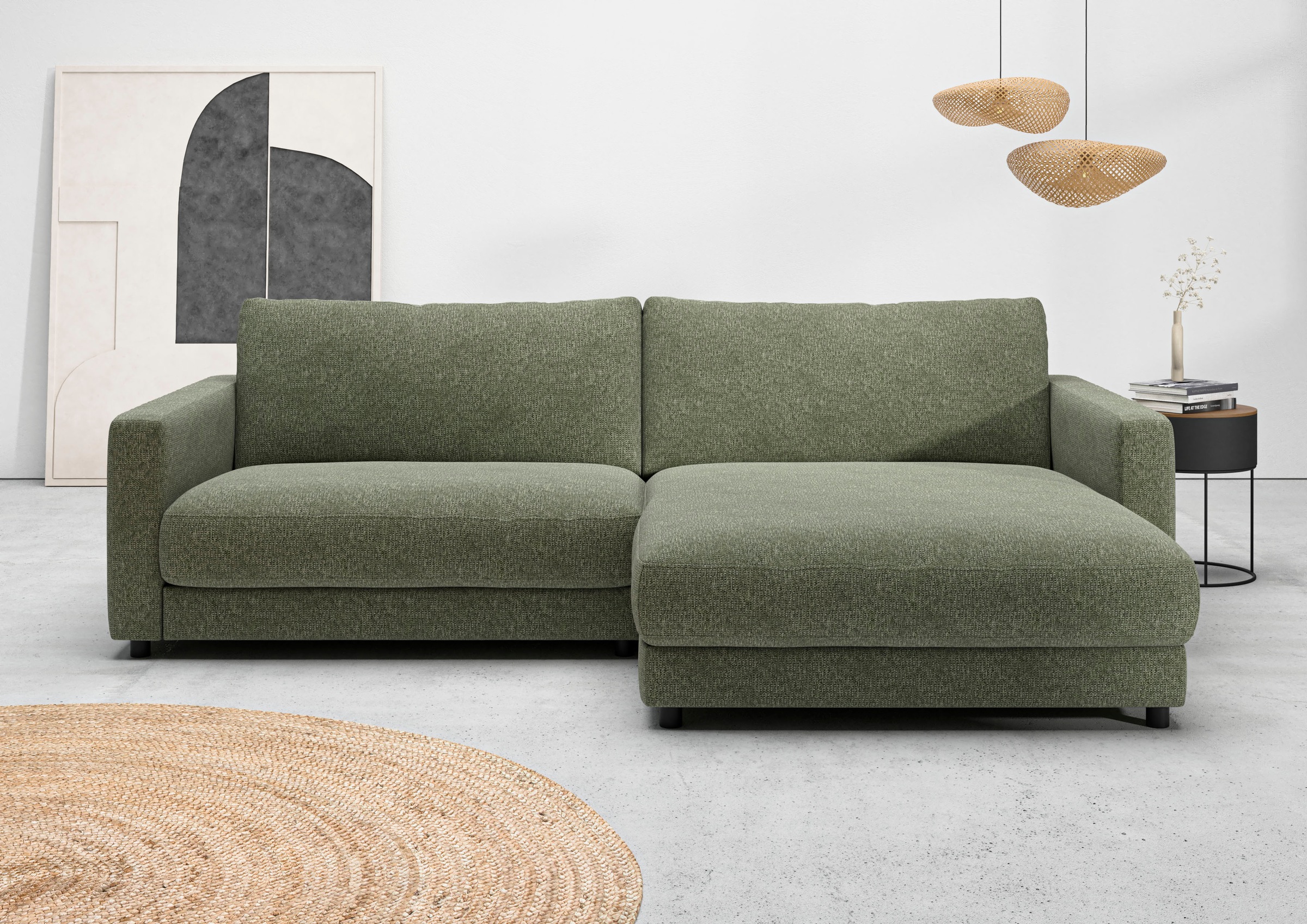 Home affaire Ecksofa »Ecksofa Jiro, L-Form, große Sitztiefe, Breite 265 cm« günstig online kaufen