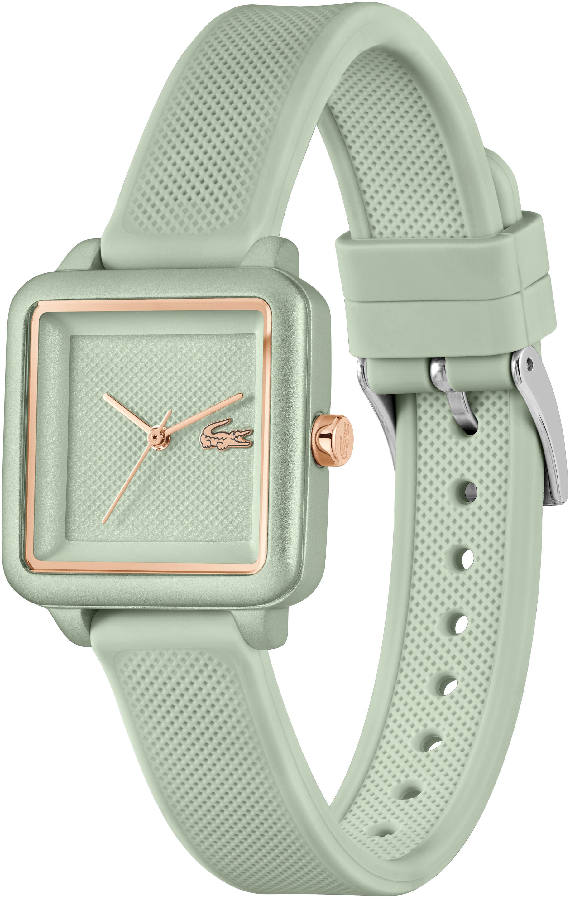 Lacoste Quarzuhr »LACOSTE.12.12 FLOW«, Armbanduhr, Damenuhr, analog, Silikonarmband