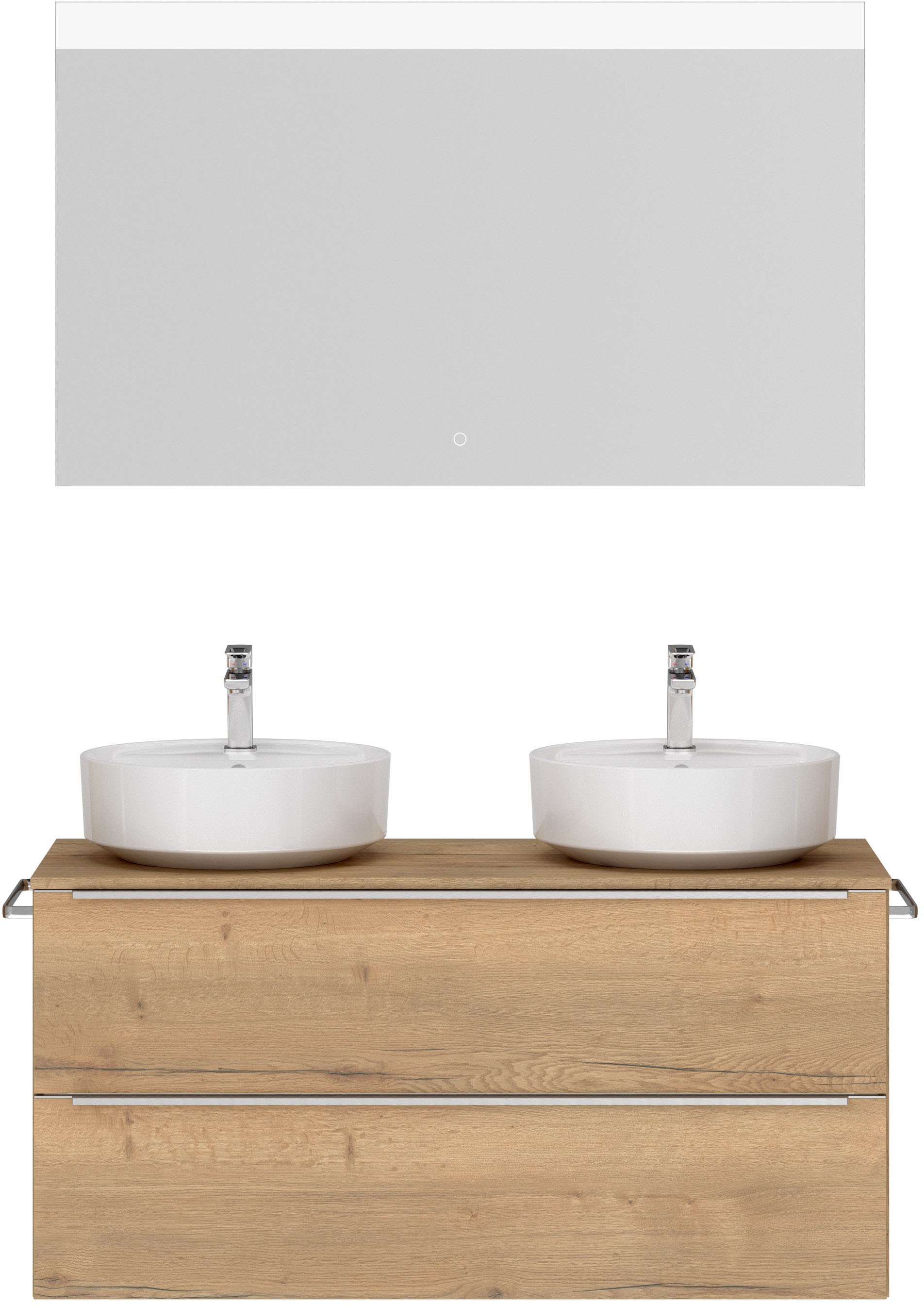 nobilia® Badmöbel-Set »Alvene« vormontiert, mit Soft-Close, 2 Stk. tlg. ink günstig online kaufen