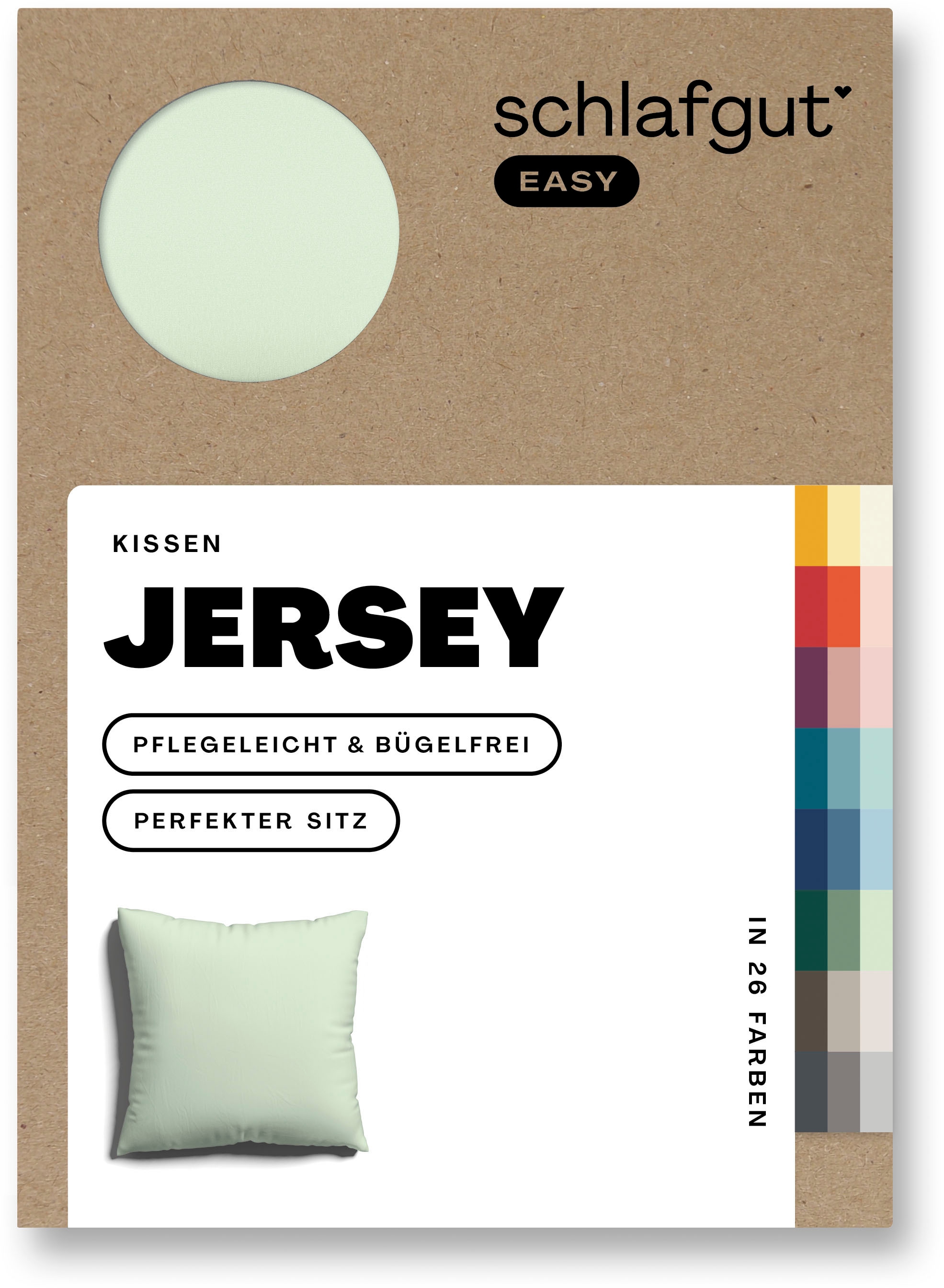 Schlafgut Kissenbezug »EASY Jersey«, (1 St.), Kissenhülle mit Reißverschlus günstig online kaufen