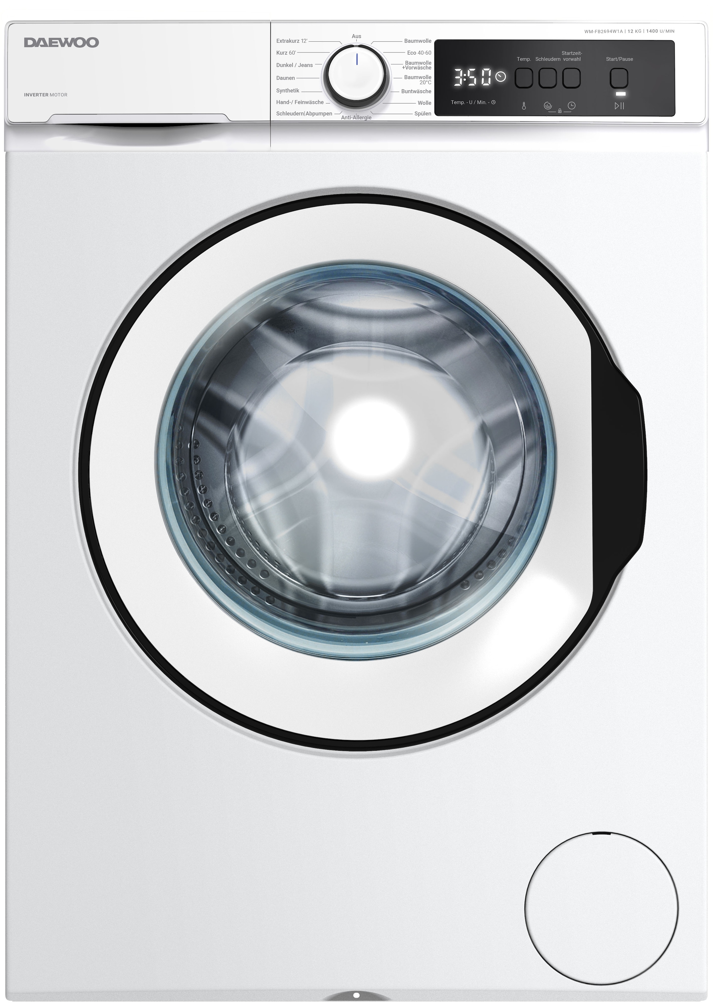 Daewoo Waschmaschine »WM-FB2694W1A-DE«, 12 kg, 1400 U/min