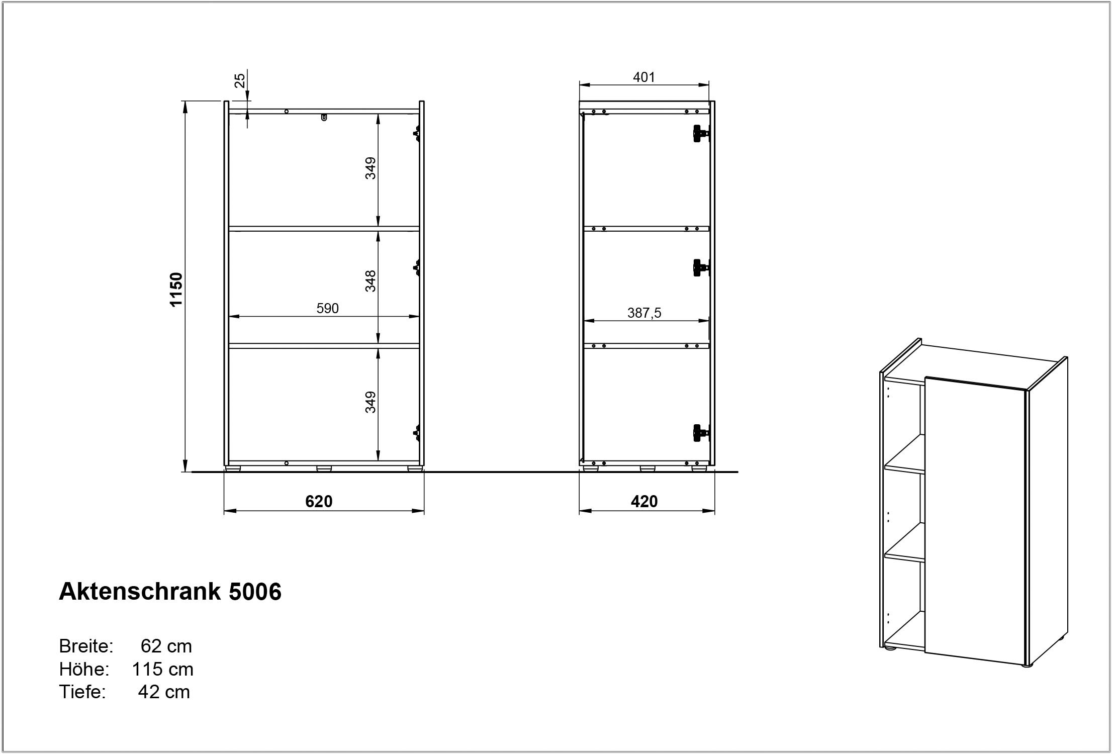 andas Büromöbel-Set »Njavve bestehend aus Schreibtisch«, (3 tlg.), mit Container und 2 Aktenschränken, Made in Germany