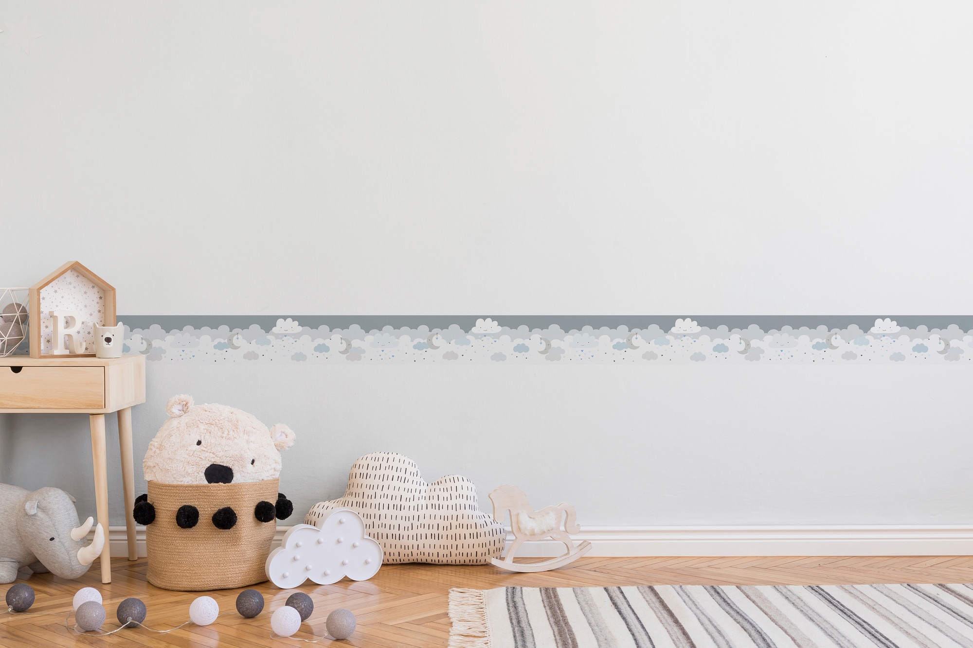 A.S. Création Bordüre »Dreamy Sky«, Motiv-abstrakt-naturalistisch, Tapete Kinder Borte Wohnzimmer Schlafzimmer Küche Design Kinderzimmer