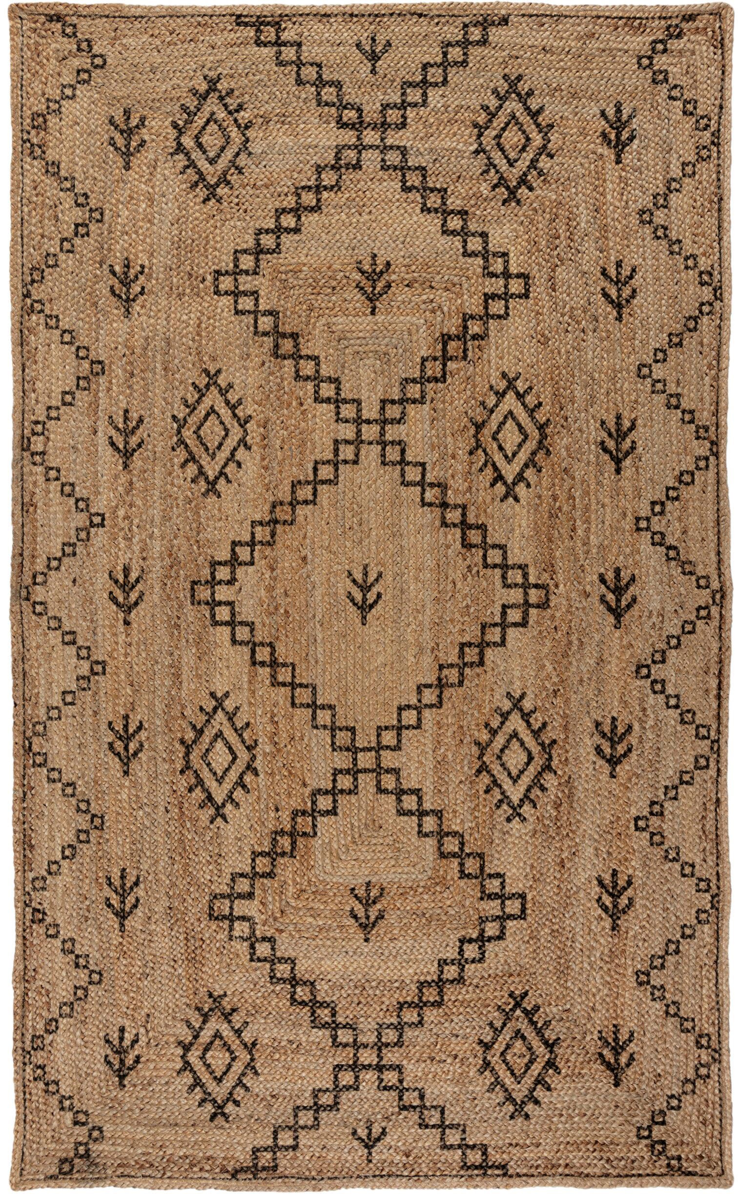 FLAIR RUGS Teppich »Rowen aus handgewebter Jute«, rechteckig, 5 mm Höhe, mi günstig online kaufen