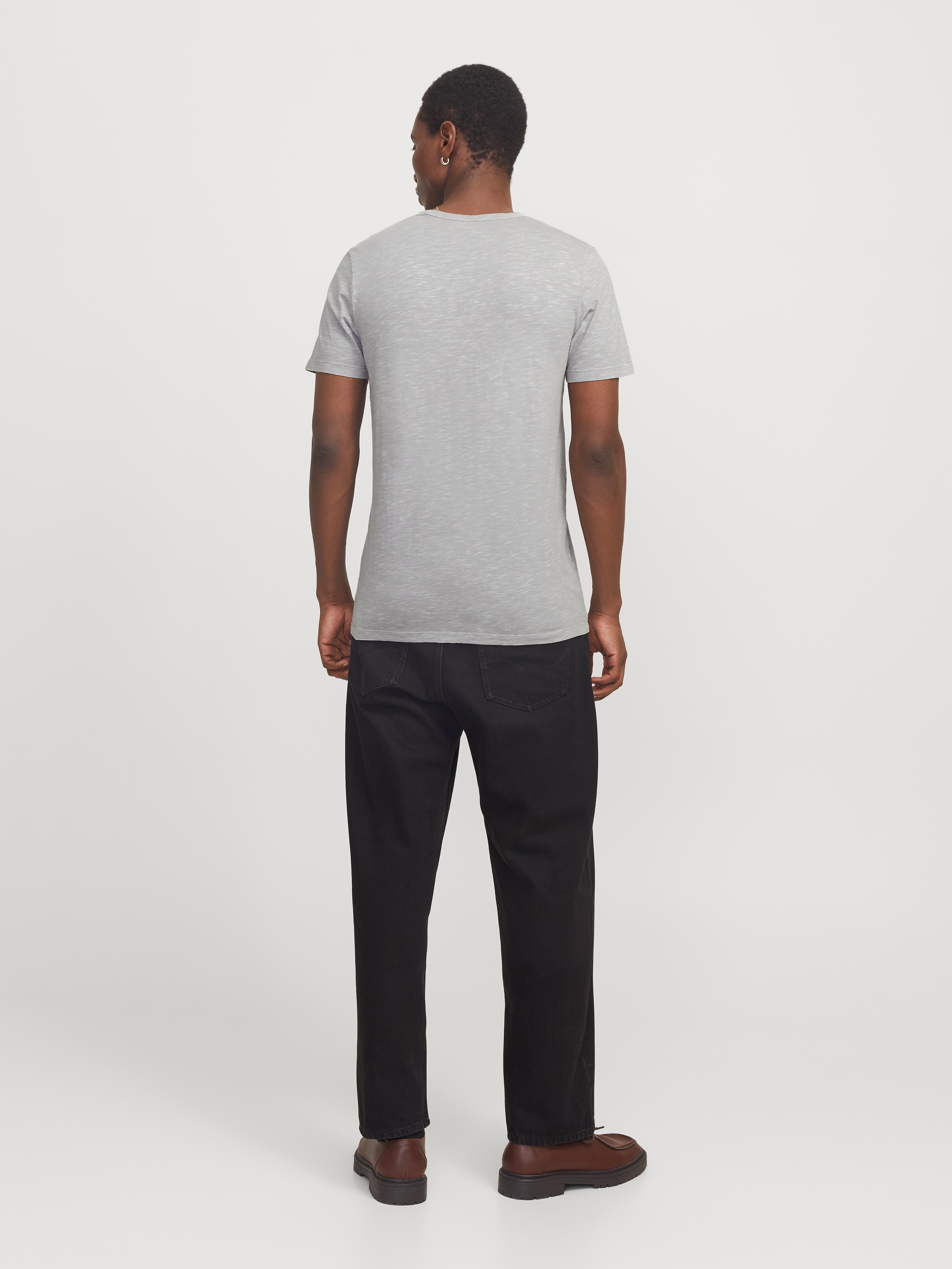 Jack & Jones T-Shirt »SPLIT NECK TEE« mit V-Ausschnitt