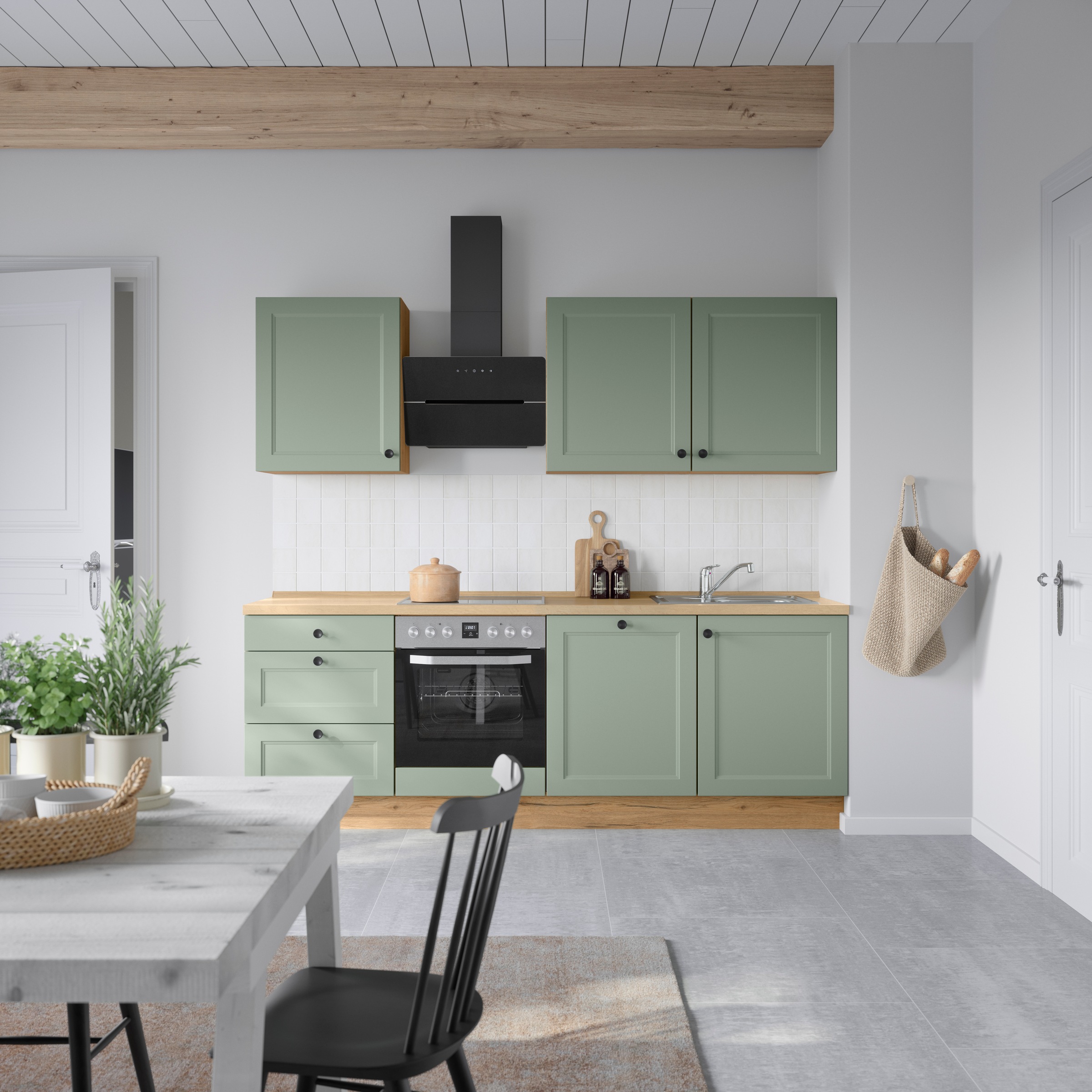 nobilia® Küchenzeile »"Cascada II"« vormontiert, Breite 240 cm, Ausrichtung günstig online kaufen