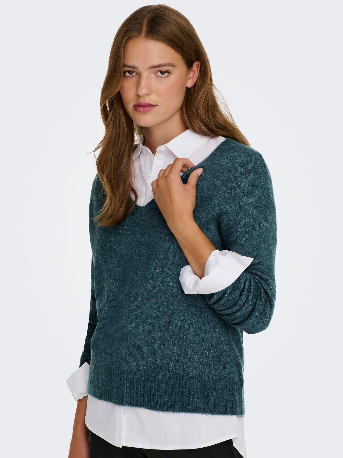 JDY V-Ausschnitt-Pullover »JDYELANORA L/S V-NECK PULLO. KNT NOOS«