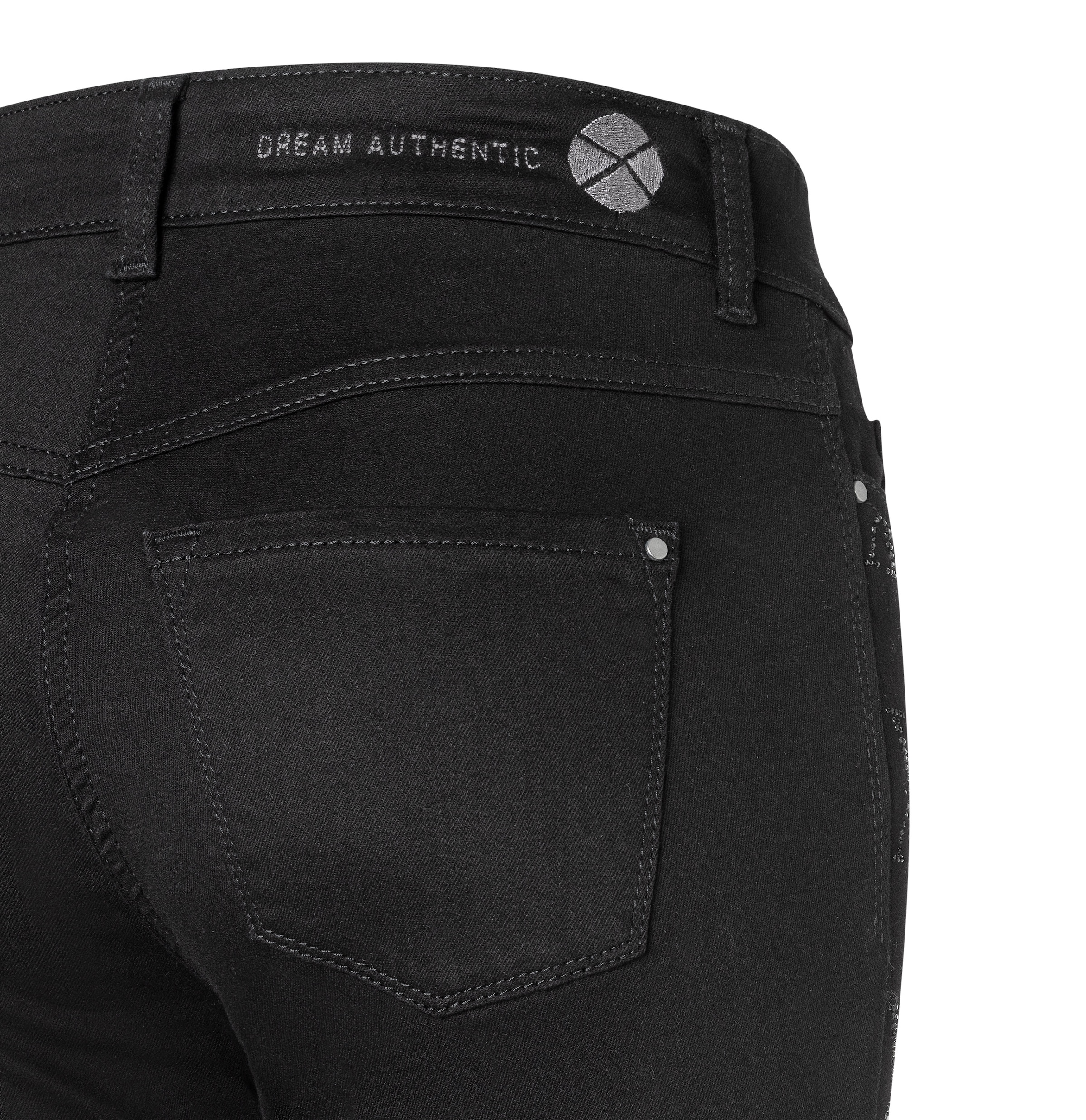 MAC Skinny-fit-Jeans »DREAM SKINNY chain glitter« mit Glitzersteine Muster