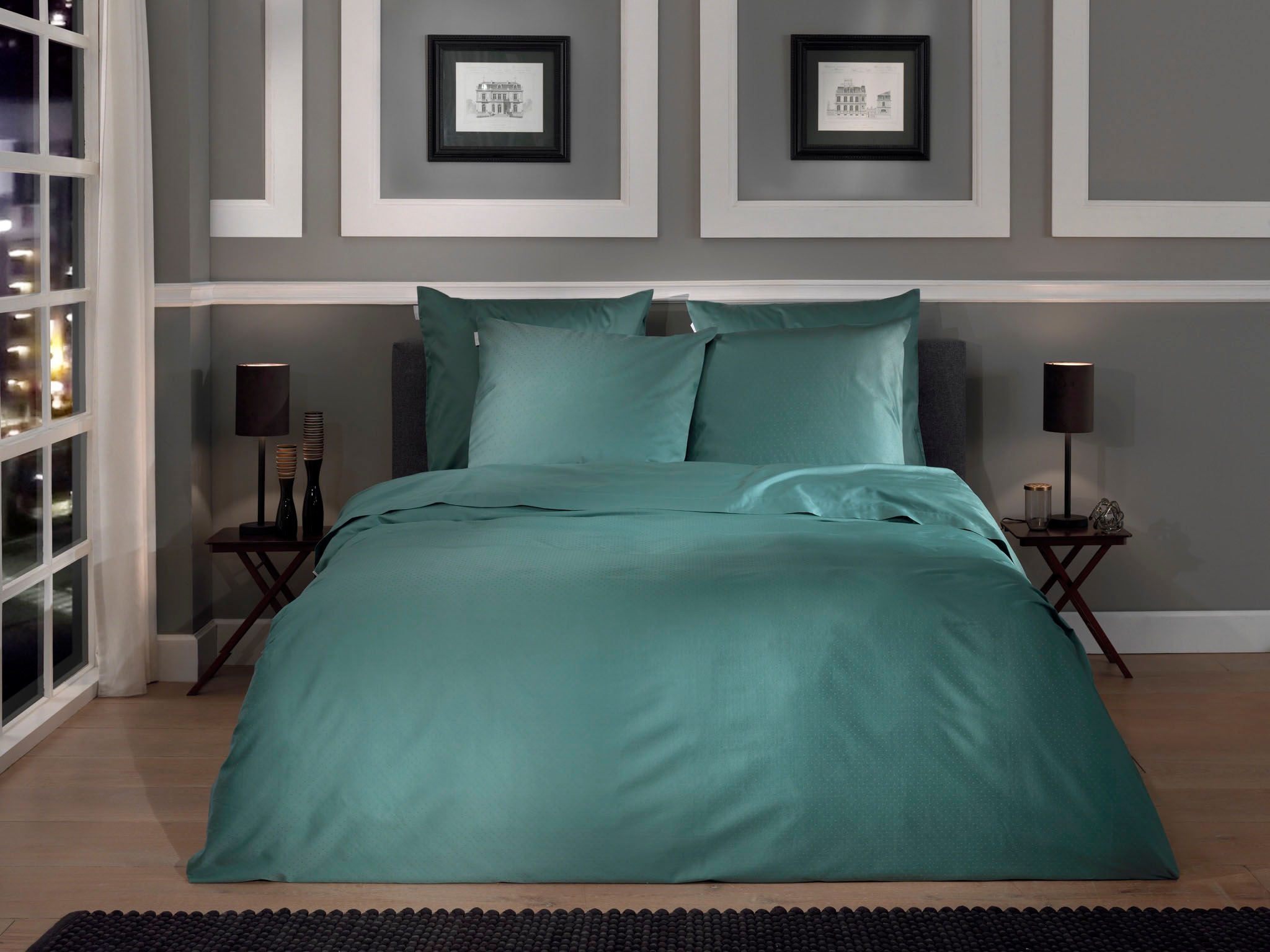 Heckett & Lane Bettwäsche »Punto« 2 Stk. tlg. gepunktet, 100% Baumwolle ab günstig online kaufen