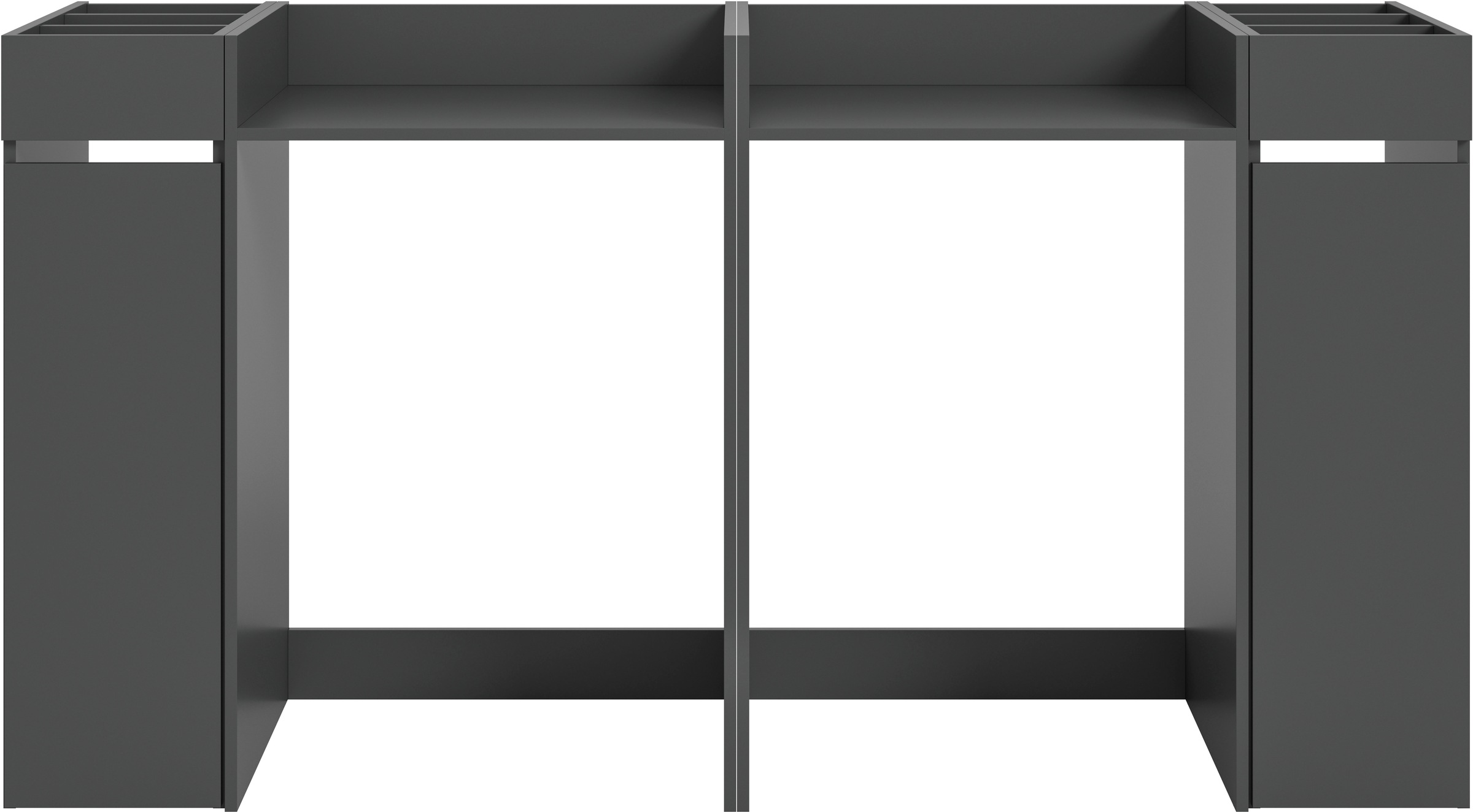 welltime Badmöbel-Set »FALAS, TOPSELLER!, 4-teilig, Hauswirtschaftsraum Set, Breite 190 cm«, (Set, 4 St., bestehend aus: 2x Waschmaschinenumbauschrank und 2x Standregal), Kombination, Waschmaschinenumbau, Waschmaschinenschrank, Wäschekammer