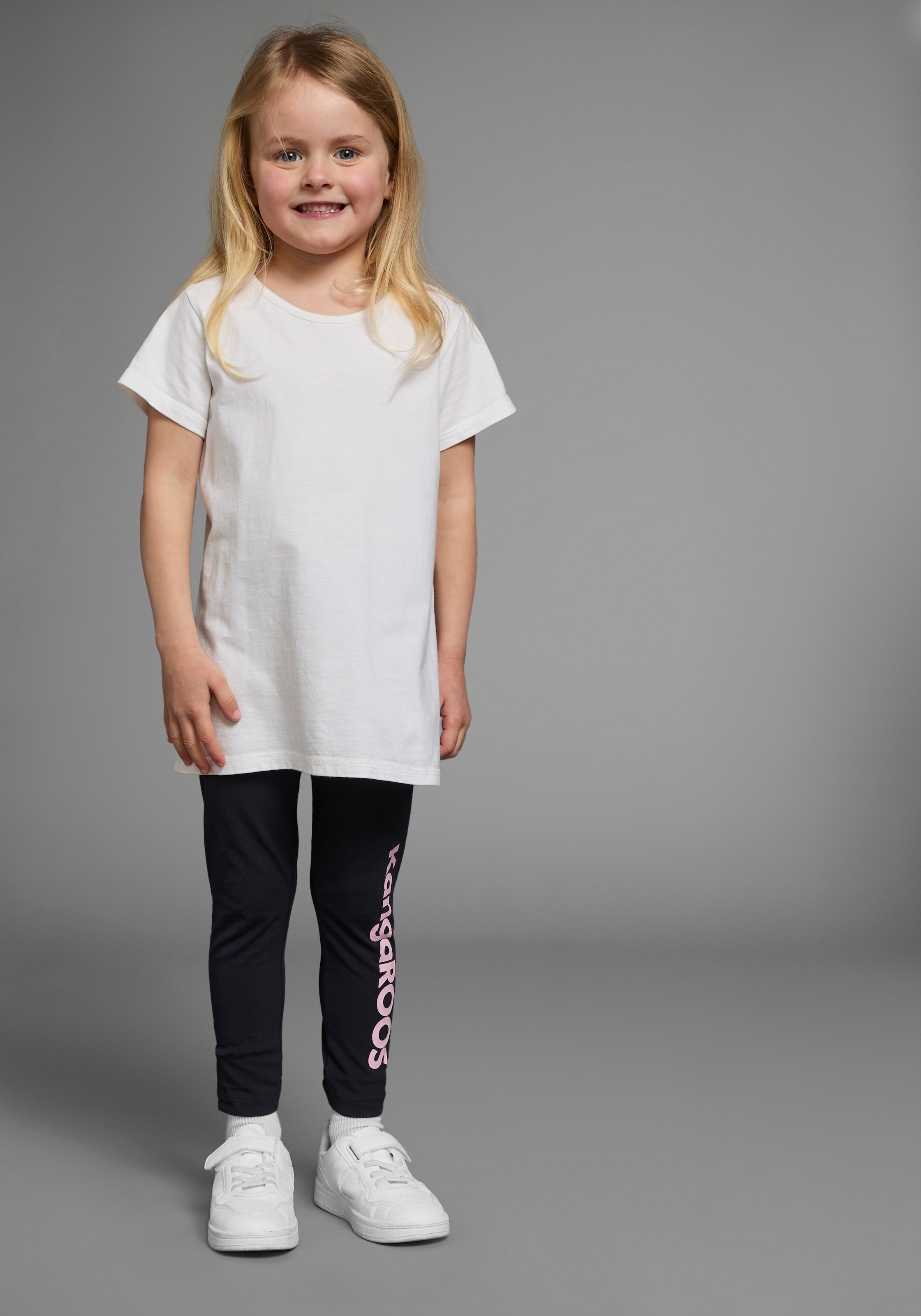 KangaROOS Leggings »2er Pack Leggings mit Kangaroos Schriftzug«  Für kleine Mädchen