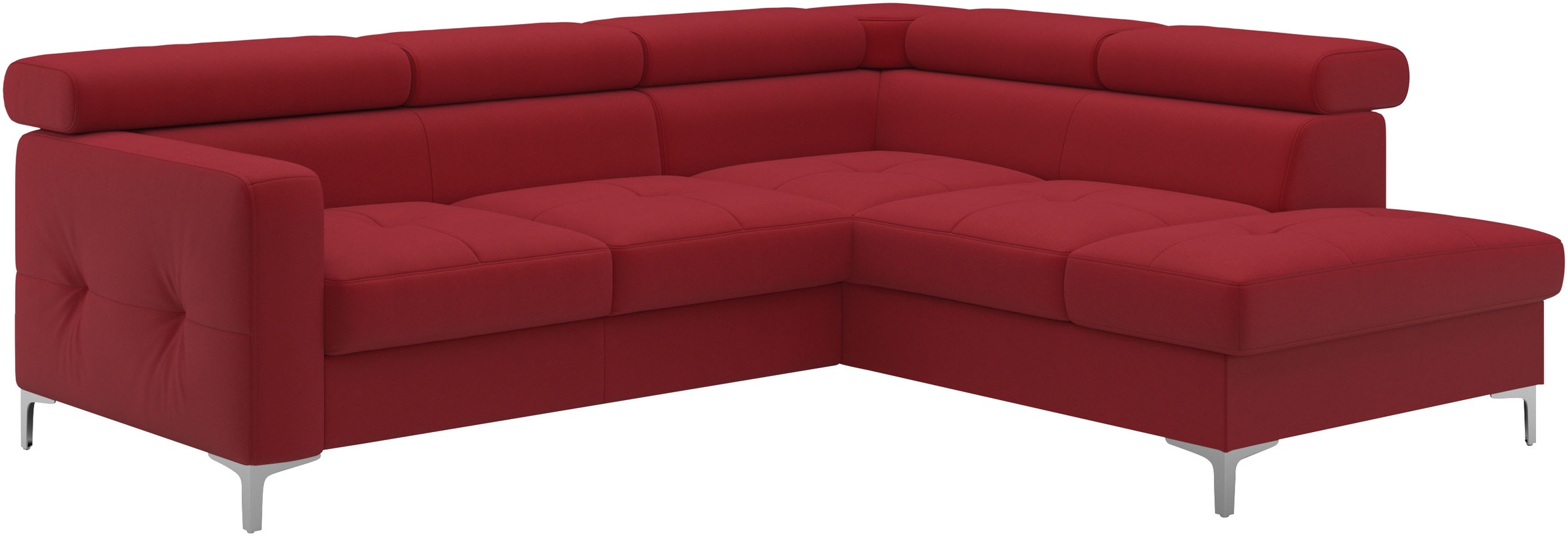 COTTA Ecksofa »Sammy L-Form«, mit Kopfteilverstellung, wahlweise mit Bettfunktion & Bettkasten
