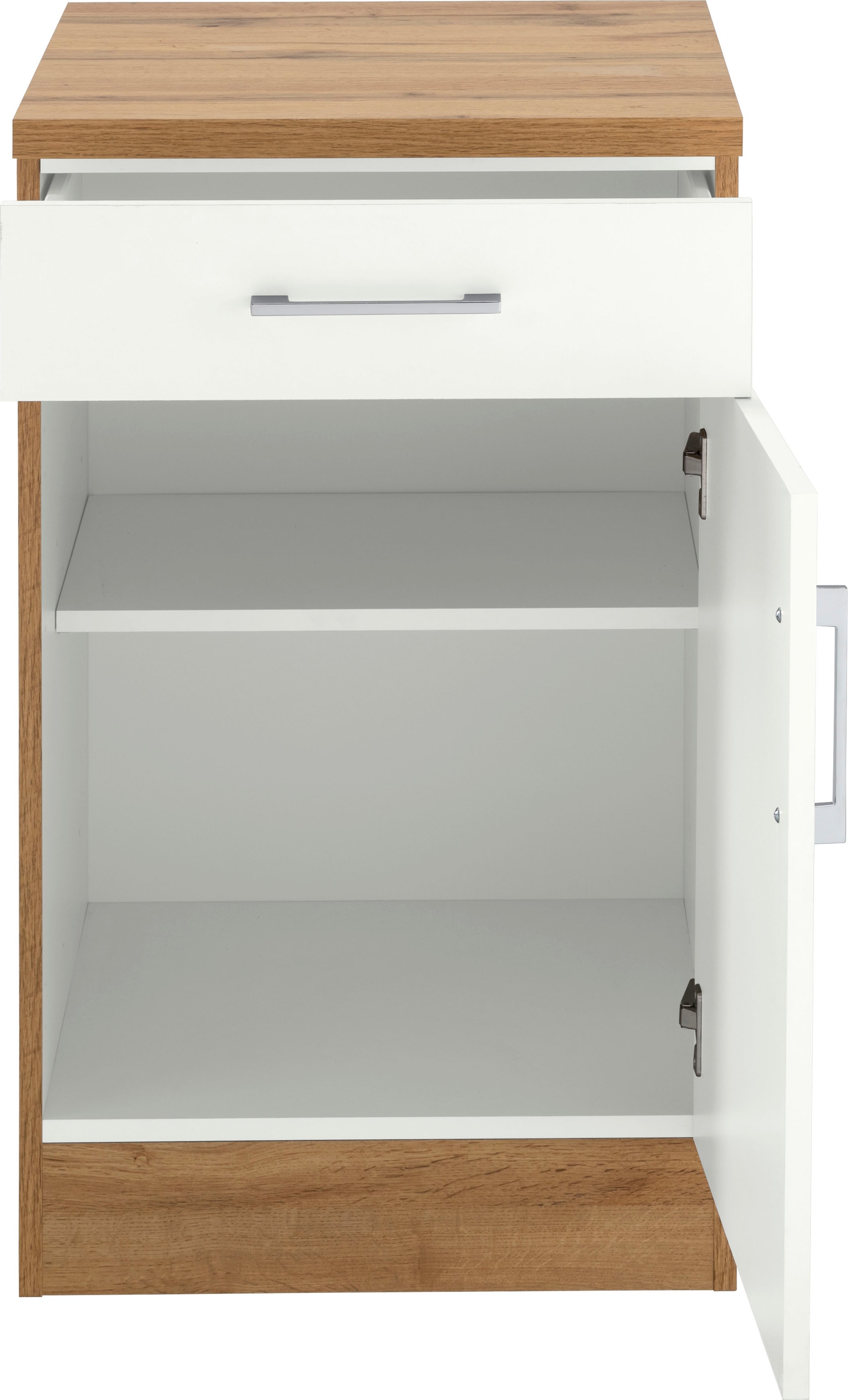 KOCHSTATION Unterschrank »KS-Colmar«, 50 cm, mit Metallgriff, für viel Stauraum