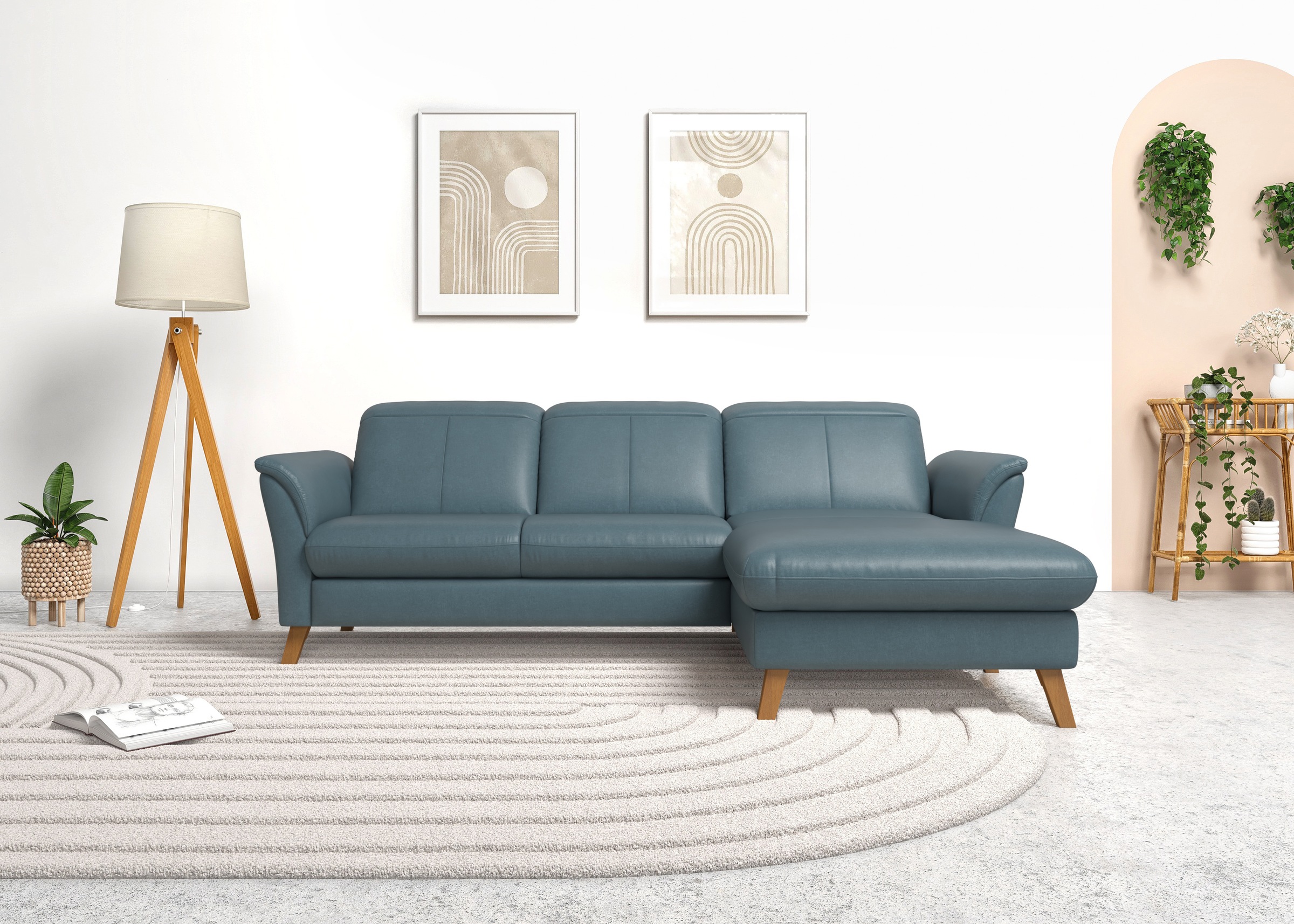 sit&more Ecksofa »Romero L-Form«, wahlweise mit oder ohne Relax-Funktion, Bettfunktion, Bettkasten