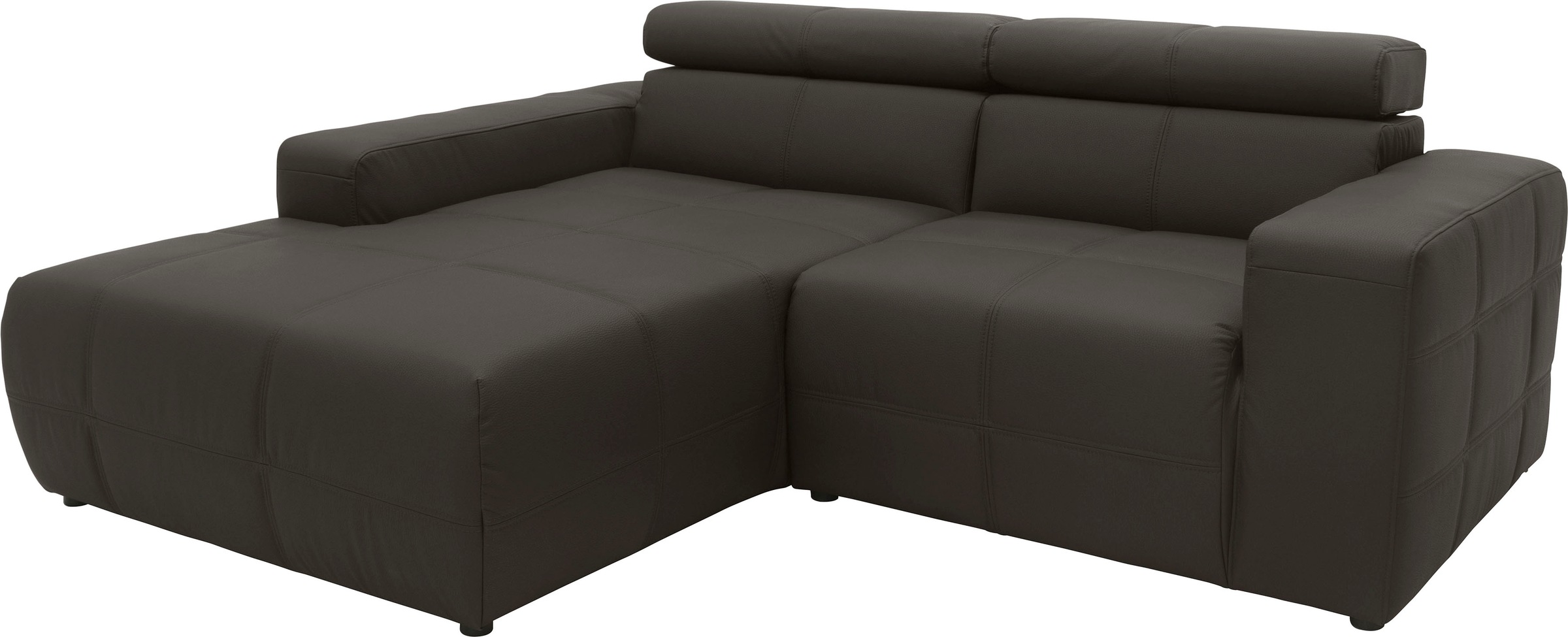 DOMO collection Ecksofa »Brandon, inkl. Kopfteilverstellung, B/T/H: 214/100 günstig online kaufen