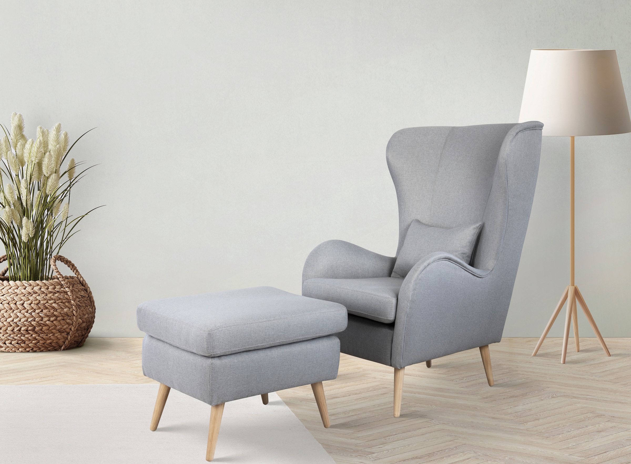 Home affaire Polstergarnitur »Charles« groß und gemütlich im moderner Optik günstig online kaufen