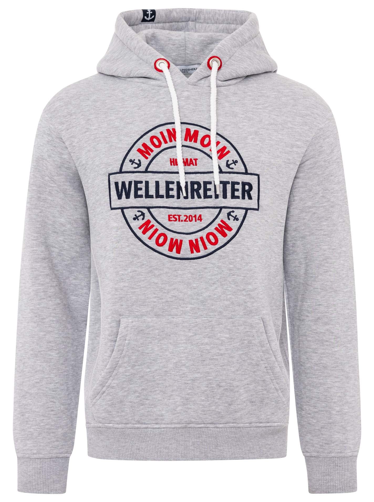 Zwillingsherz Hoodie »"Wellenreiter"«, mit Fronttaschen und Kordel