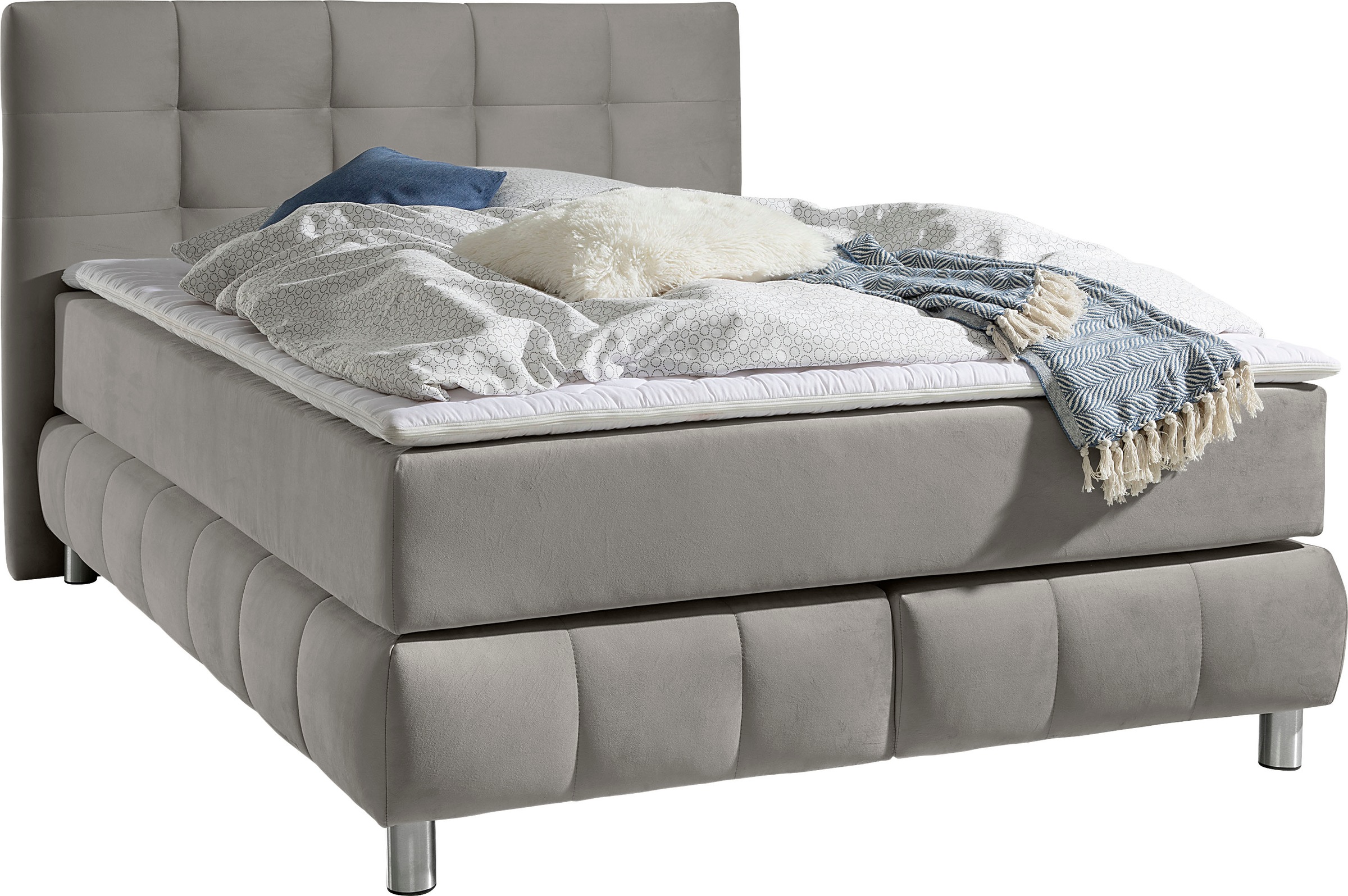 andas Boxspringbett "Salo" incl. Topper, 6 Breiten, 2 Härtegrade, TFK auch günstig online kaufen