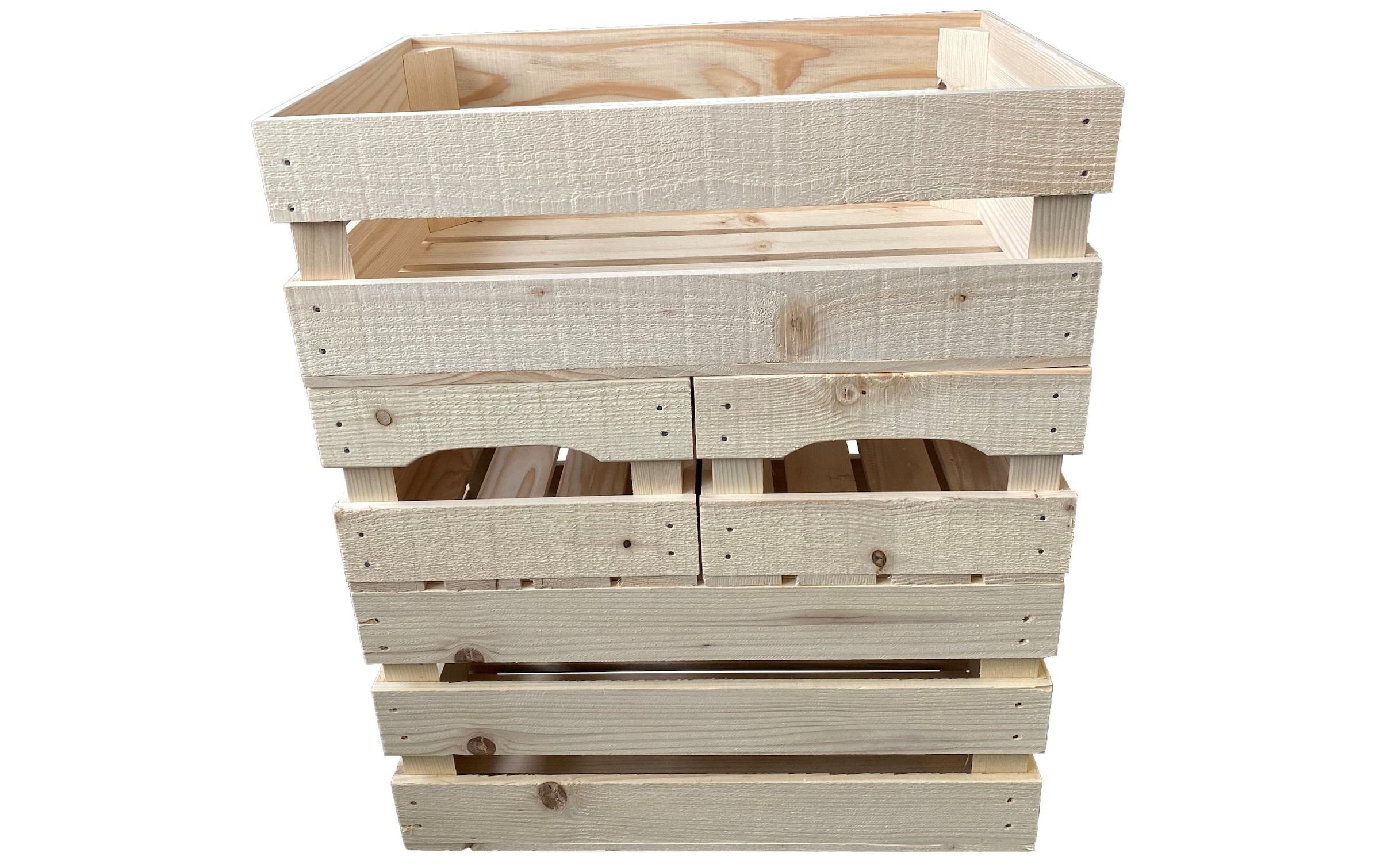 Holz Zollhaus Holzkiste »Obstharasse Fichte«