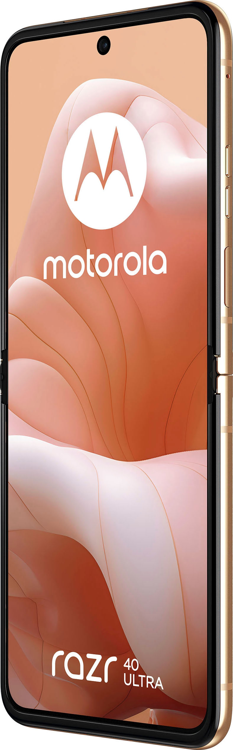 Motorola Smartphone »Motorola razr40 ultra«, Peach Fuzz, 17,52 cm/6,9 Zoll, 256 GB Speicherplatz, 12 MP Kamera